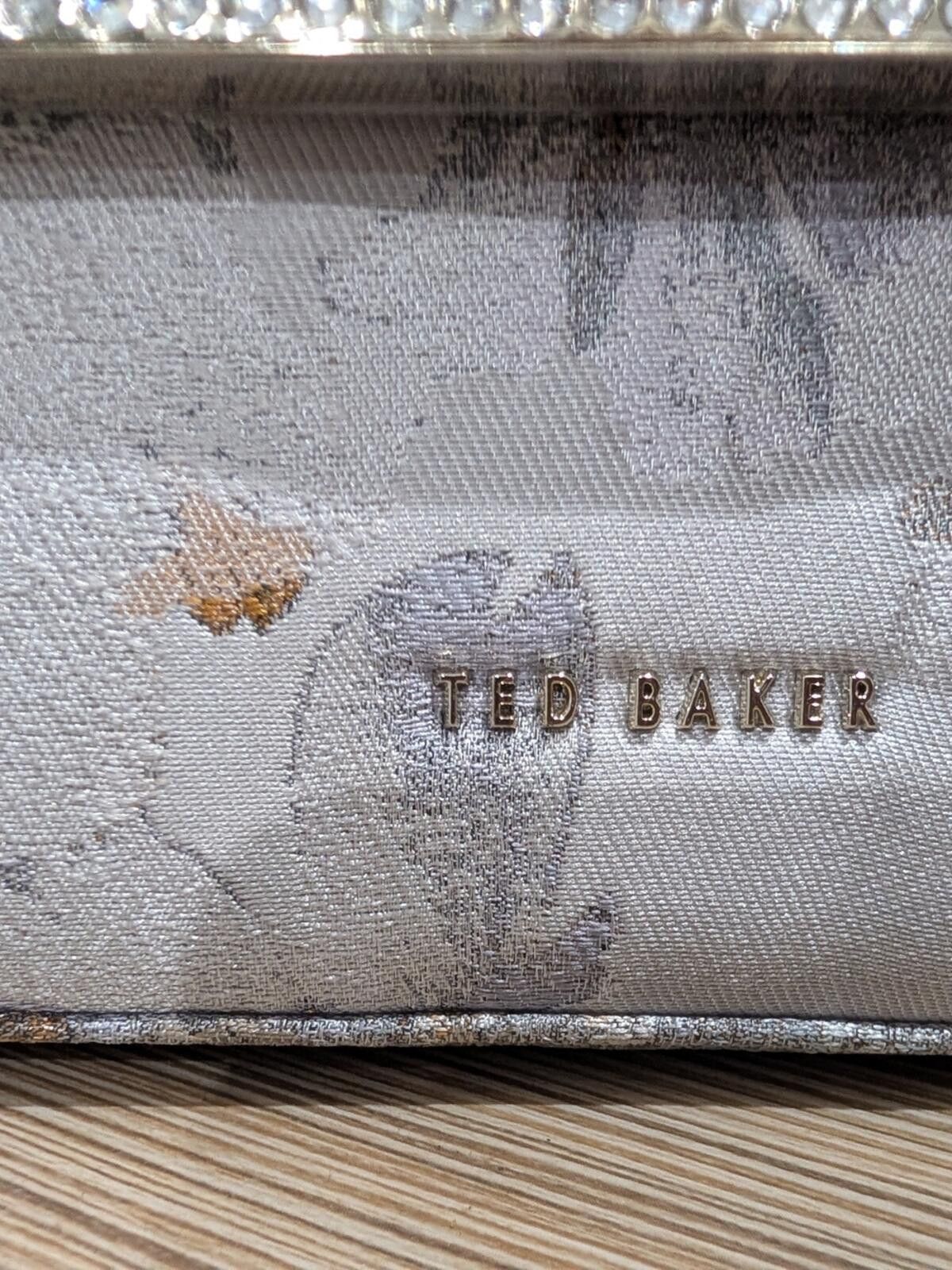 Ted Baker Ted Baker Floral Metallic Clutch - Ivory & Gold Size ONE SIZE - 7 Thumbnail