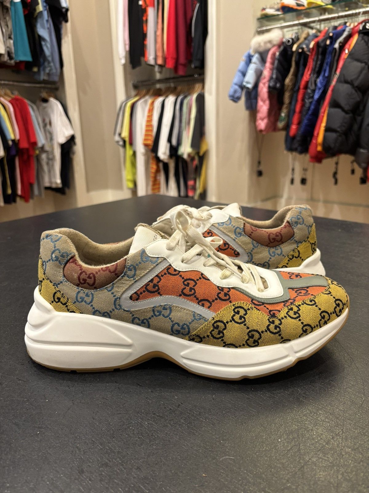 Gucci Gucci Rython Multi Monogram (13.5) Size US 13 / EU 46 - 2 Thumbnail