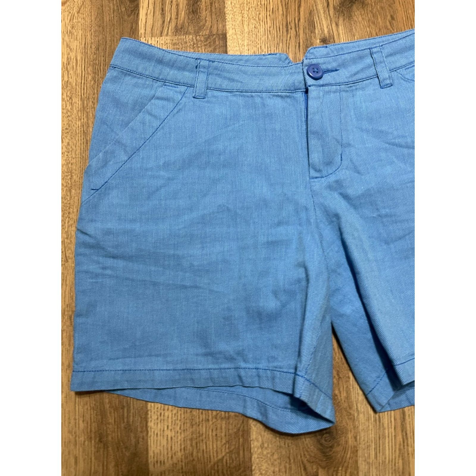 Vintage Columbia Shorts Women's 8 Blue Flat Front Pockets Casual Modern Chino Size US 8 / IT 38 - 3 Thumbnail