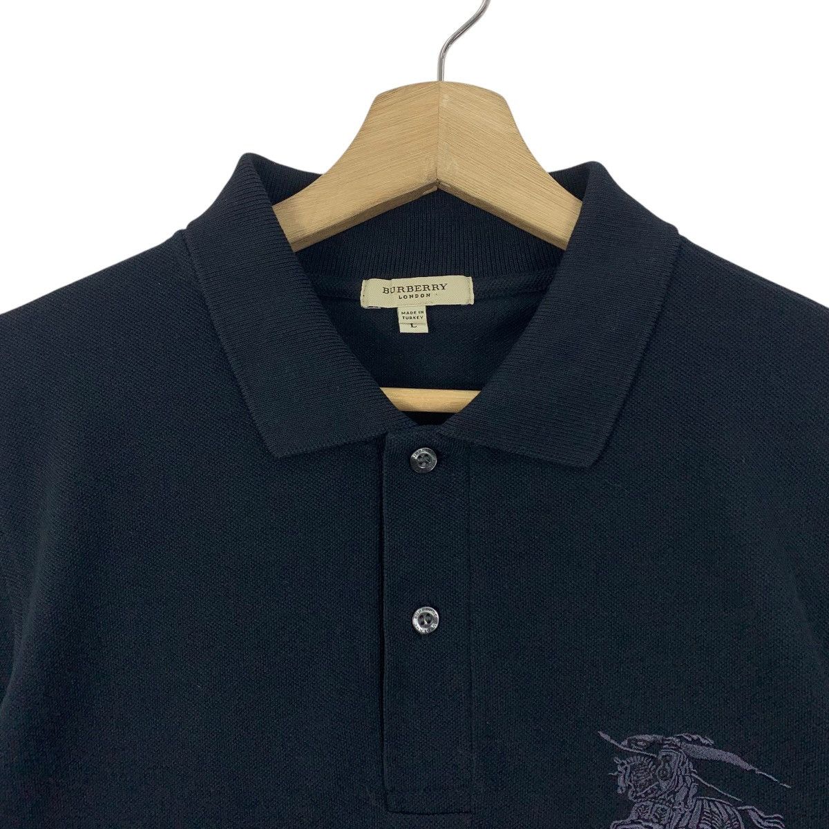 Burberry BURBERRY London big logo embroidery polo tee Size US L / EU 52-54 / 3 - 4 Thumbnail