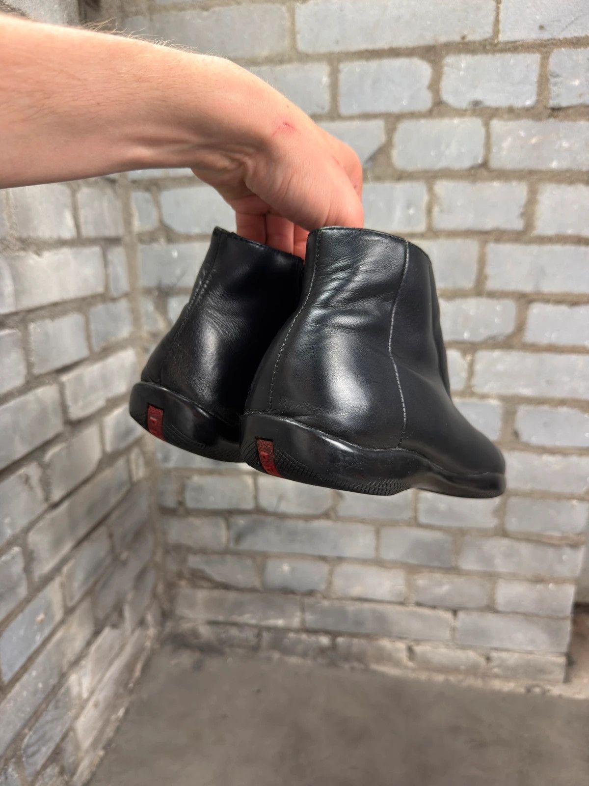 Prada Prada 90’s square toes archive high top leather boots Size US 9.5 / EU 42-43 - 6 Thumbnail