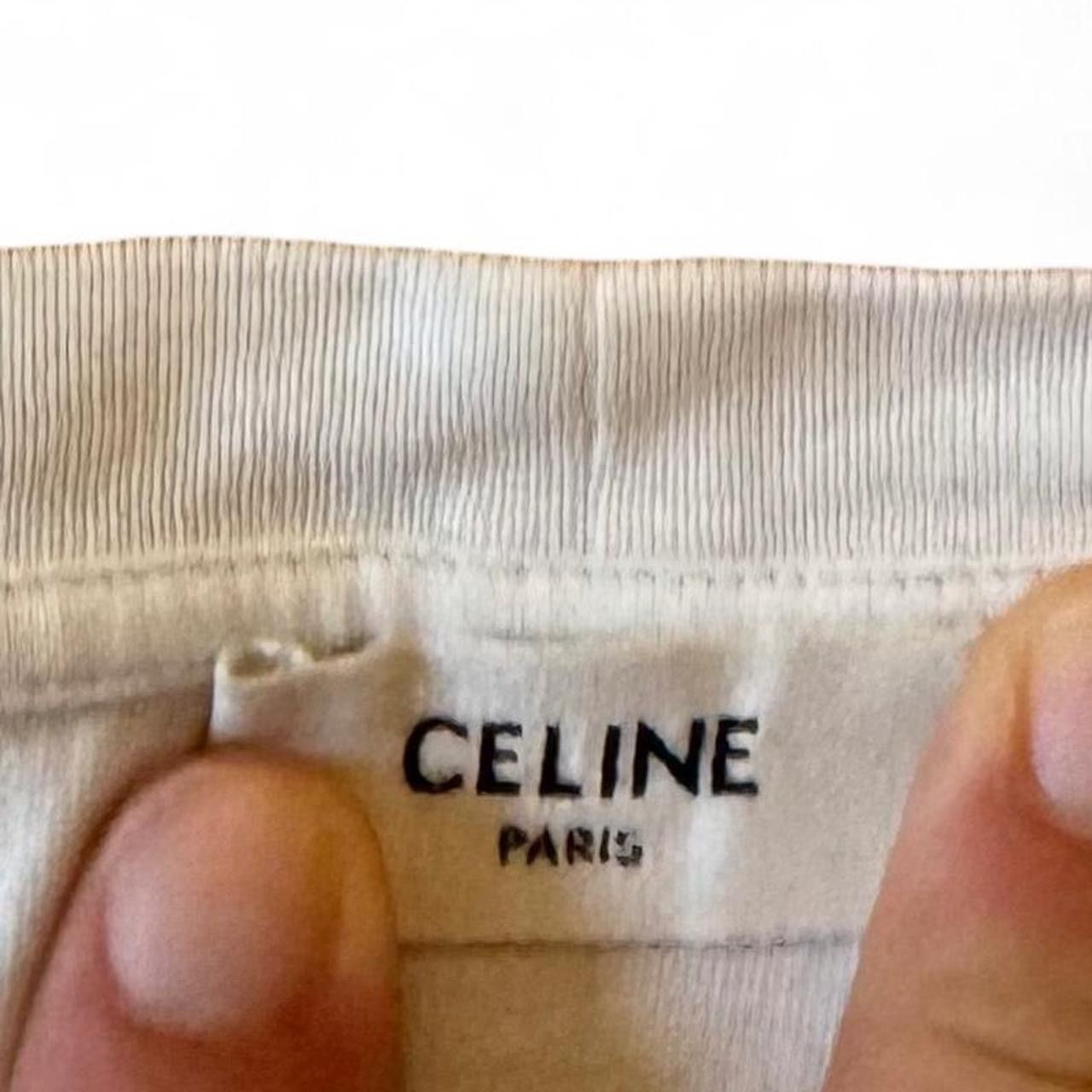 Celine LOOSE T-SHIRT WITH TRIOMPHE EMBROIDERY IN COTTON JERSEY Size US XXL / EU 58 / 5 - 7 Thumbnail
