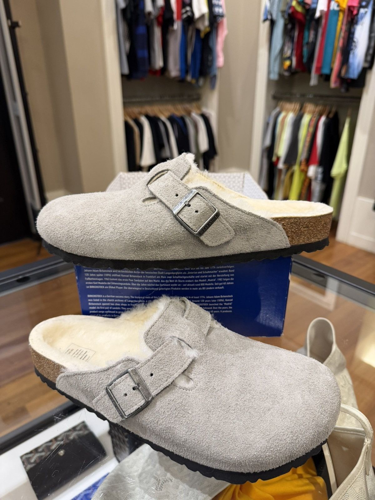 Birkenstock Birkenstock Boston Sherling Clogs w Buckle Size US 9 / EU 42 - 3 Thumbnail