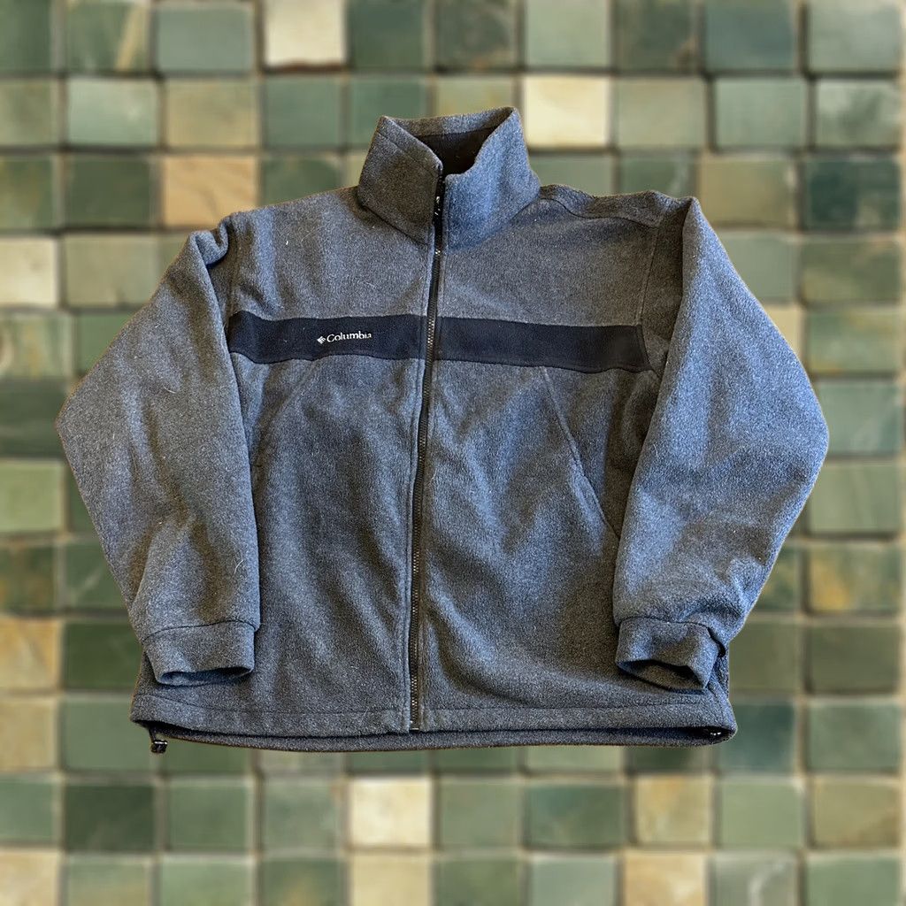 Vintage Columbia Core Interchange Fleece Jacket L Large Men Jacket Full Zip Gray Size US L / EU 52-54 / 3 - 1 Thumbnail