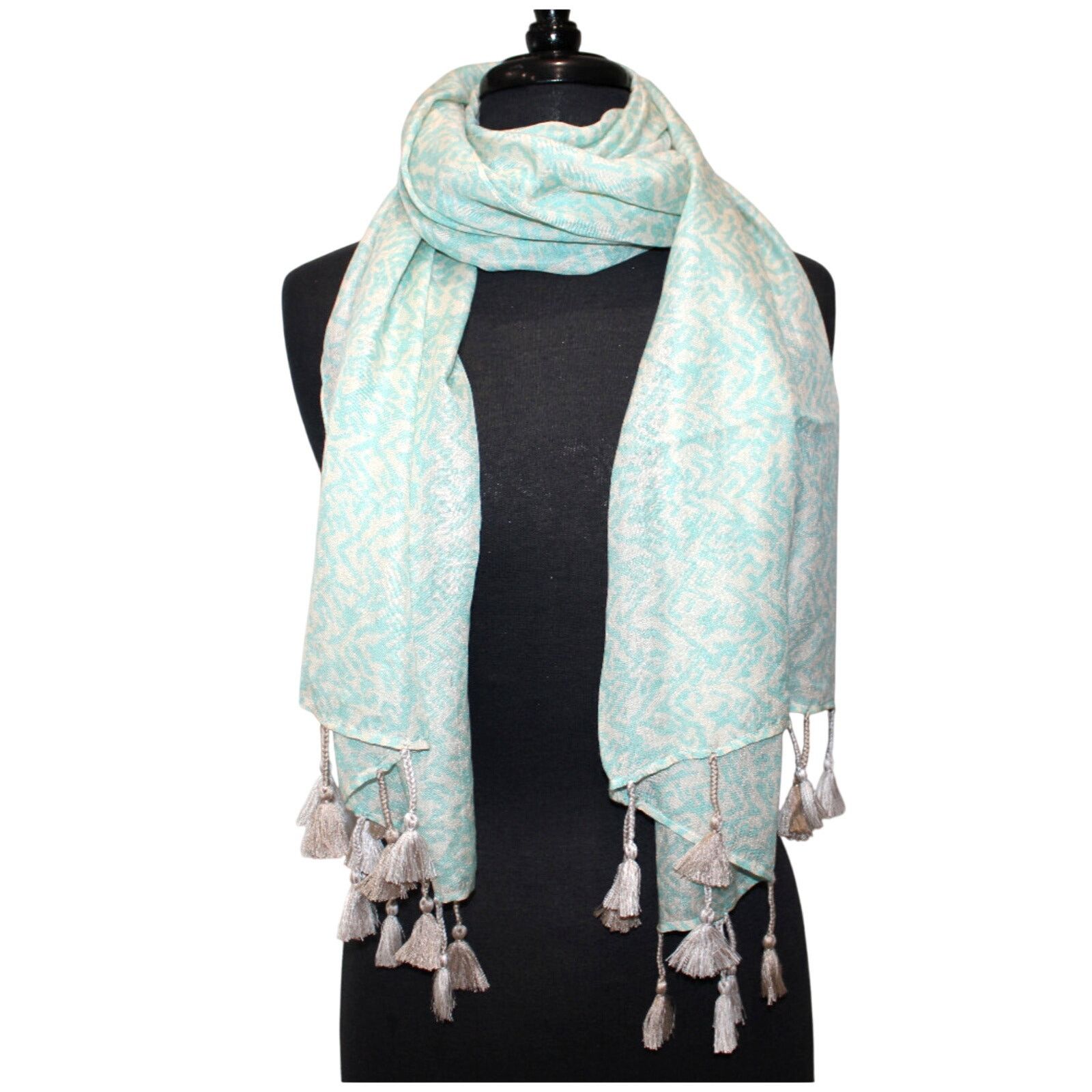 Eileen Fisher EILEEN FISHER Erased Chevron Silk Cashmere Wrap Scarf 84х 21 Size ONE SIZE - 4 Thumbnail