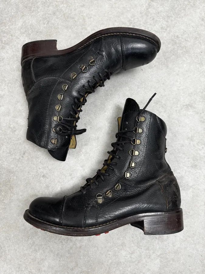 Dolce & Gabbana AW2006 Dolce & Gabbana Black Combat Leather Boots Size US 10 / IT 40 - 3 Thumbnail