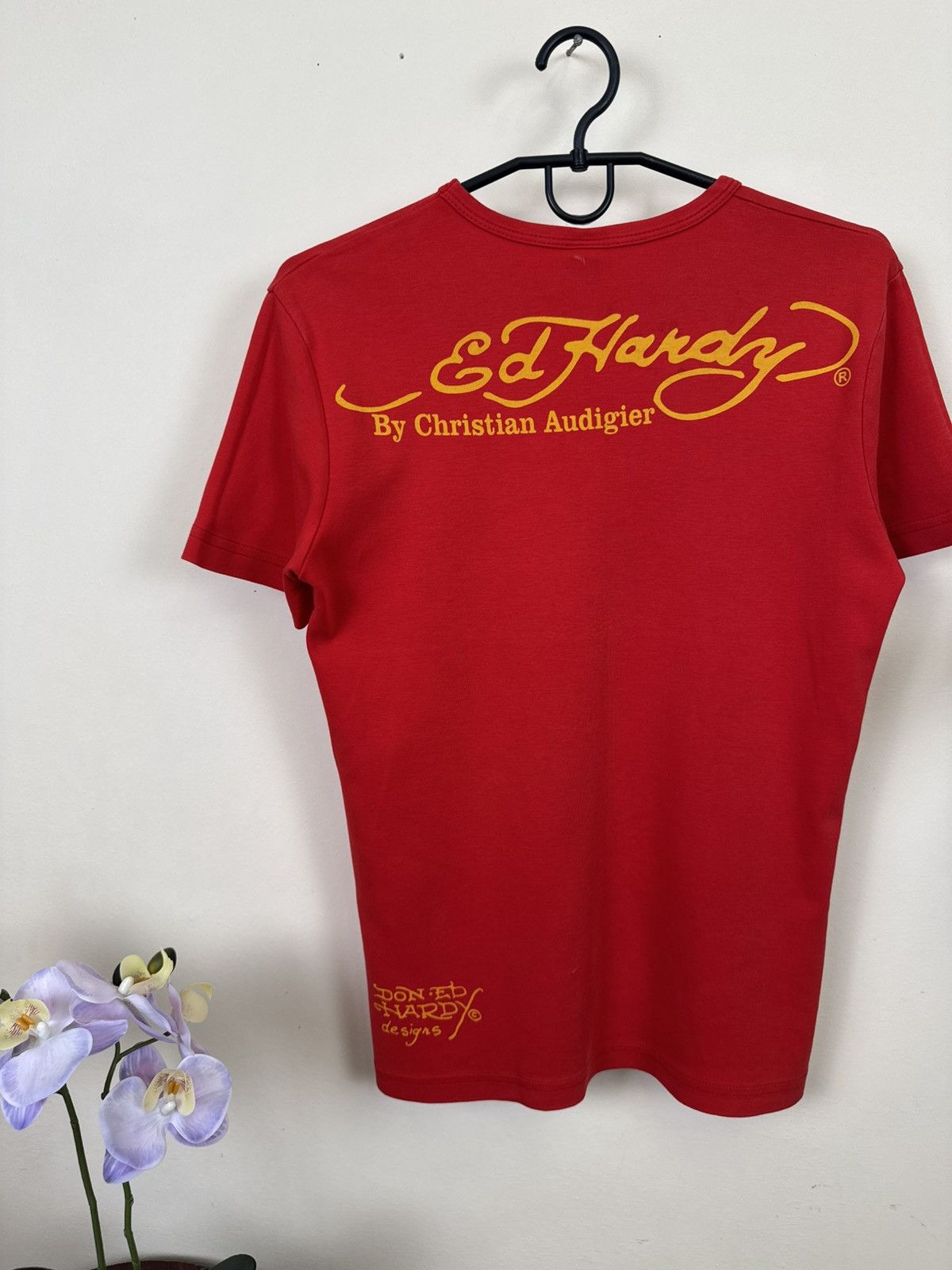 Ed Hardy Vintage Ed Hardy T shirt Women Skull Red Sz S Streetwear Y2K Size S / US 4 / IT 40 - 18 Thumbnail