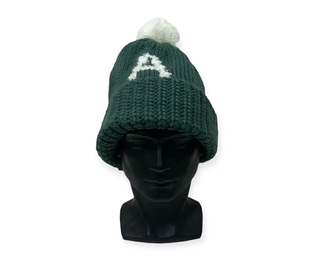 Japanese Brand Japanese Brand Vivian Blue Knit Bobble Beanie Hat Size ONE SIZE - 1 Thumbnail