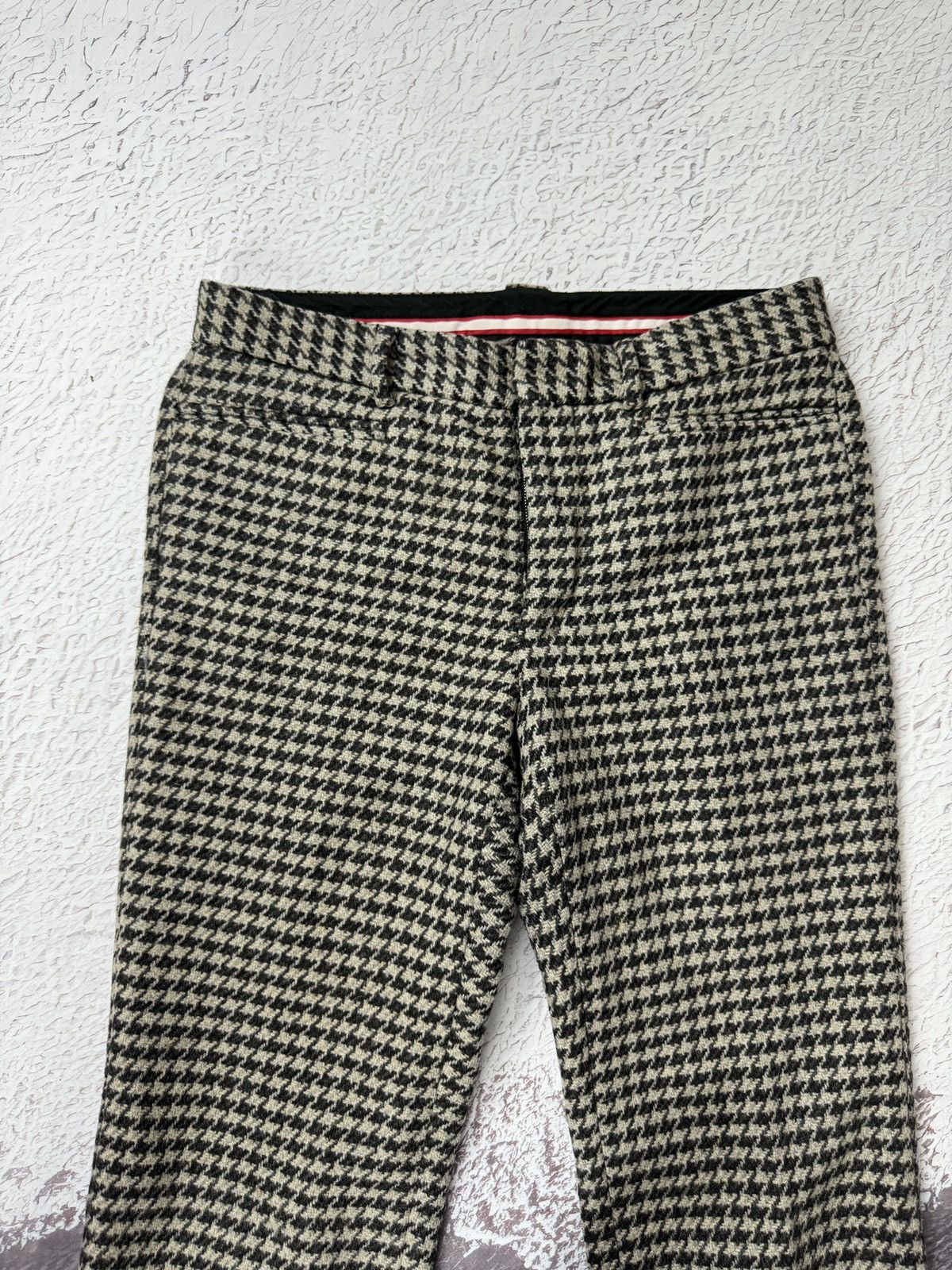 Bally Bally Wool Gray houndstooth casual classic pants Size US 30 / EU 46 - 10 Thumbnail