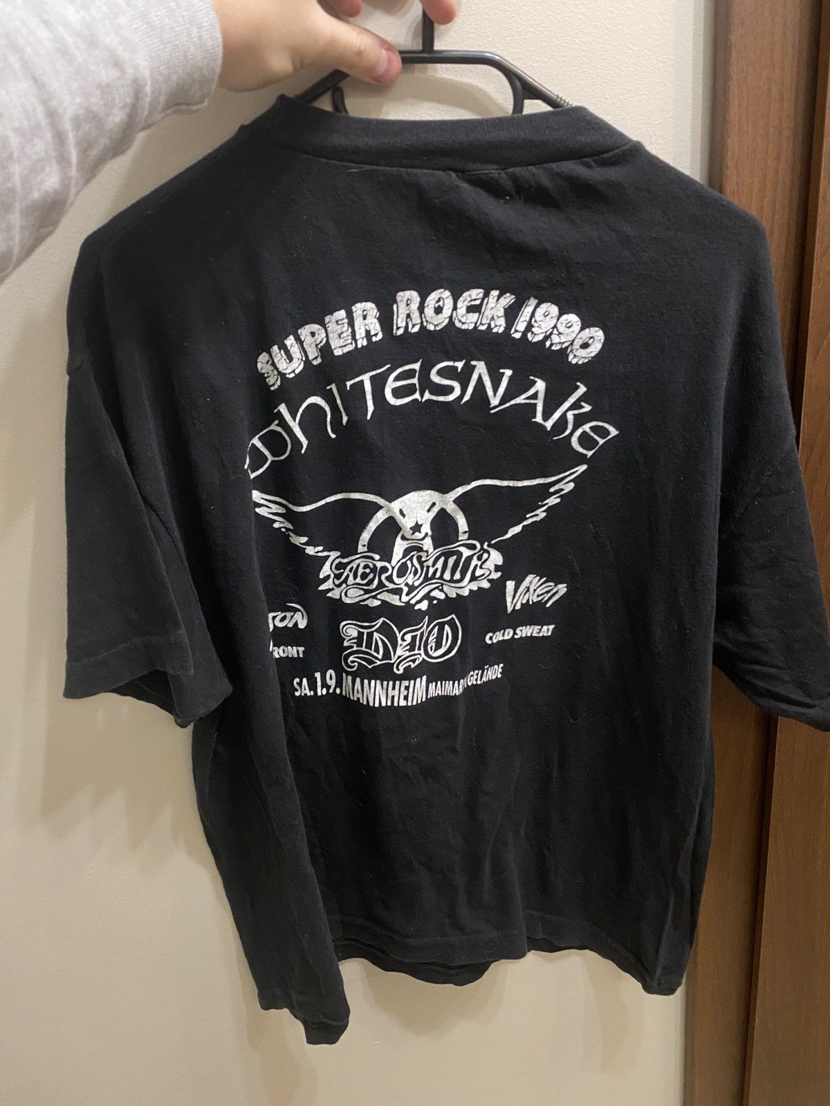 Aerosmith Whitesnake aerosmith poison super rock 1990 band tee Size US L / EU 52-54 / 3 - 4 Thumbnail
