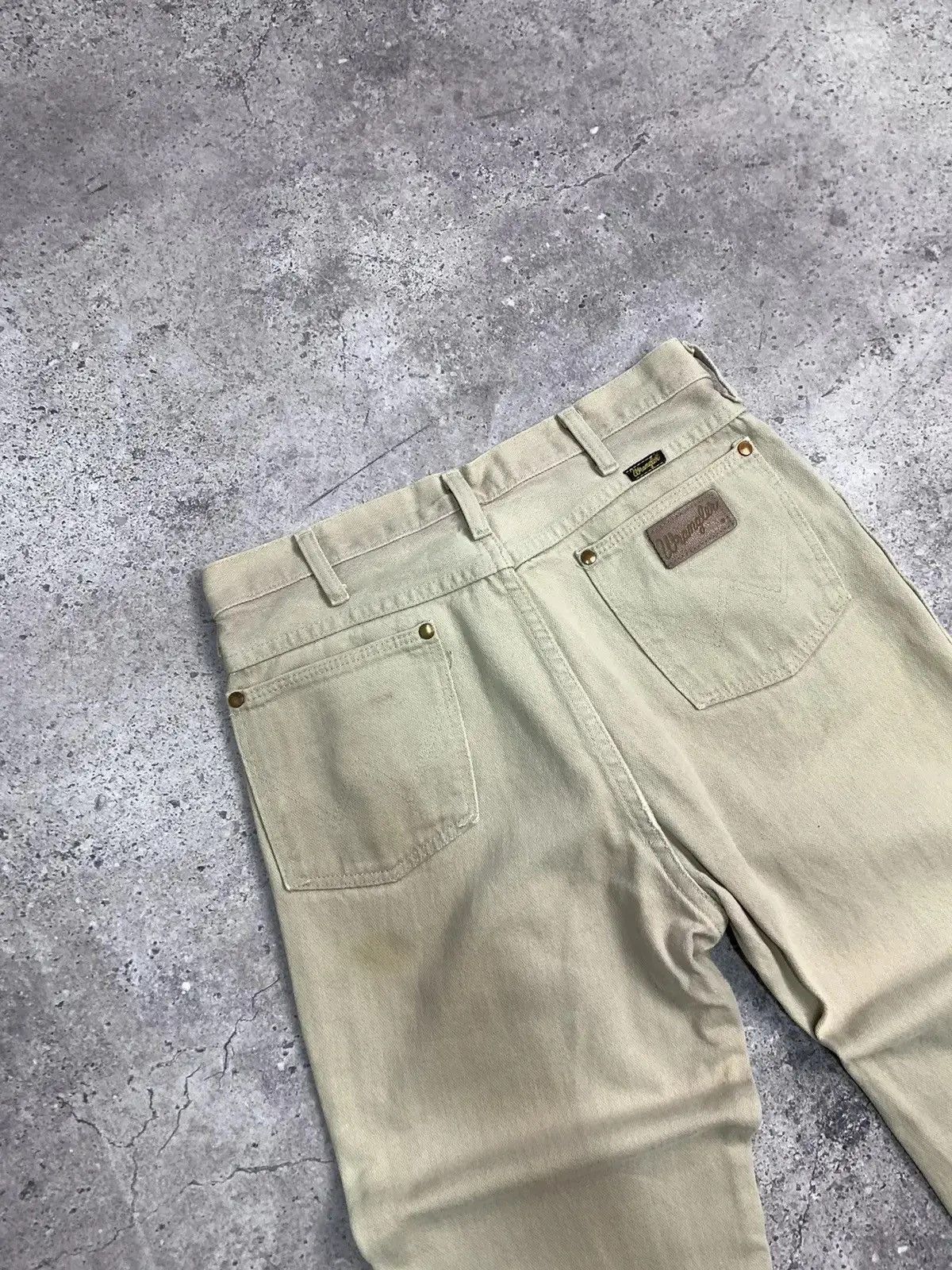 Japanese Brand Rare Wrangler 80s pants Japanese style opium faded Size US 34 / EU 50 - 14 Thumbnail