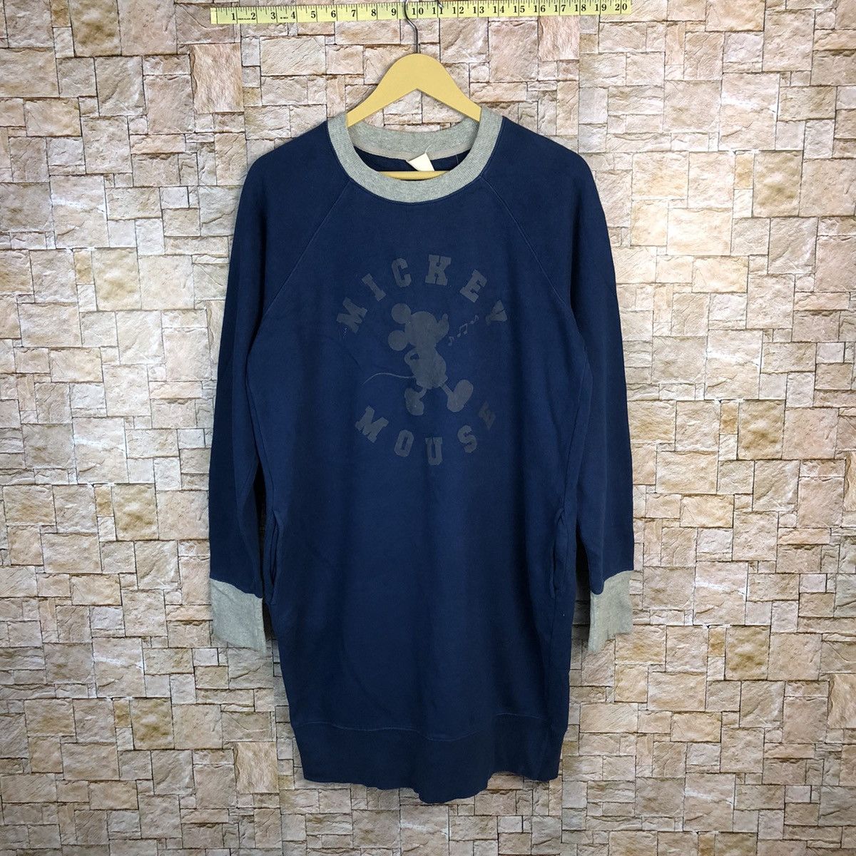 Disney × Mickey Mouse Disney Mickey Mouse Blue Sweatshirt #A400 Size L / US 10 / IT 46 - 1 Thumbnail
