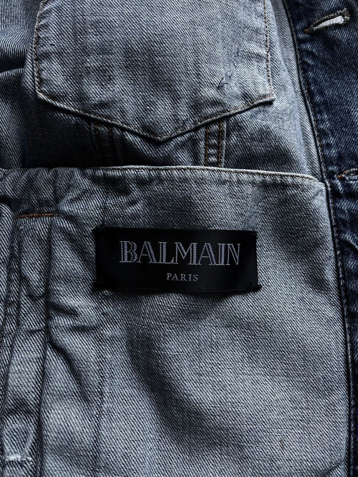 Balmain Balmain Destroyed Distressed Denim Jacket Size US M / EU 48-50 / 2 - 11 Thumbnail