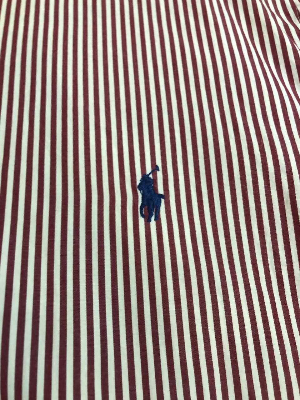 Polo Ralph Lauren Ralph Lauren Shirt Mens Purple Striped Custom Fit Small Pony Size US XL / EU 56 / 4 - 2 Thumbnail