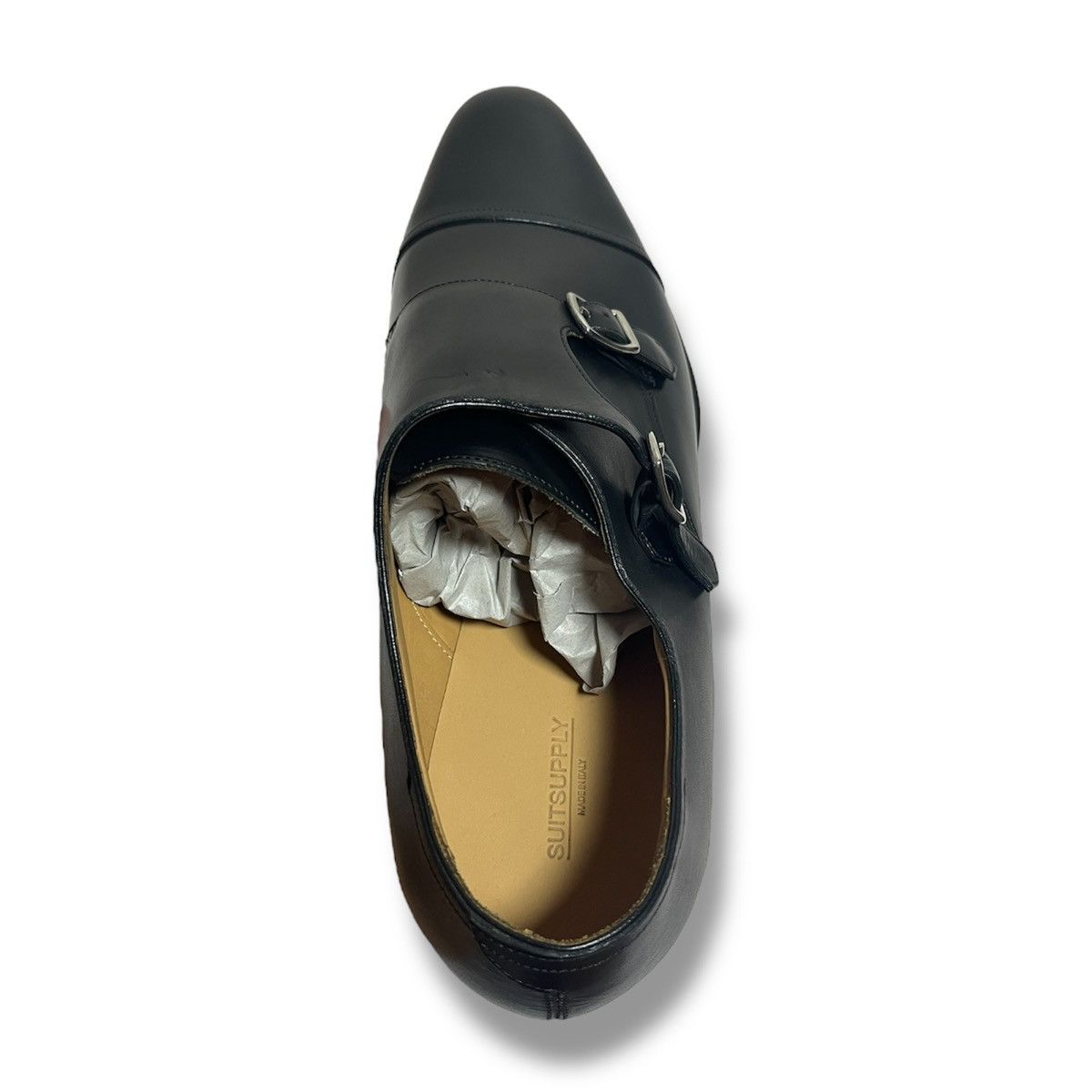 Suitsupply Men Suitsupply Black Double Monk Strap Leather Size US13 Size US 13 / EU 46 - 11 Thumbnail