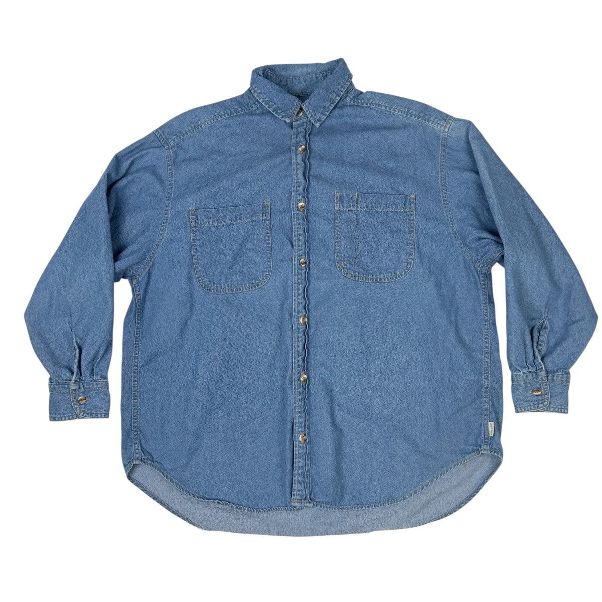 Esprit Vintage Esprit Mens M Denim Shirt Blue 90s Button Up Size US M / EU 48-50 / 2 - 1 Thumbnail