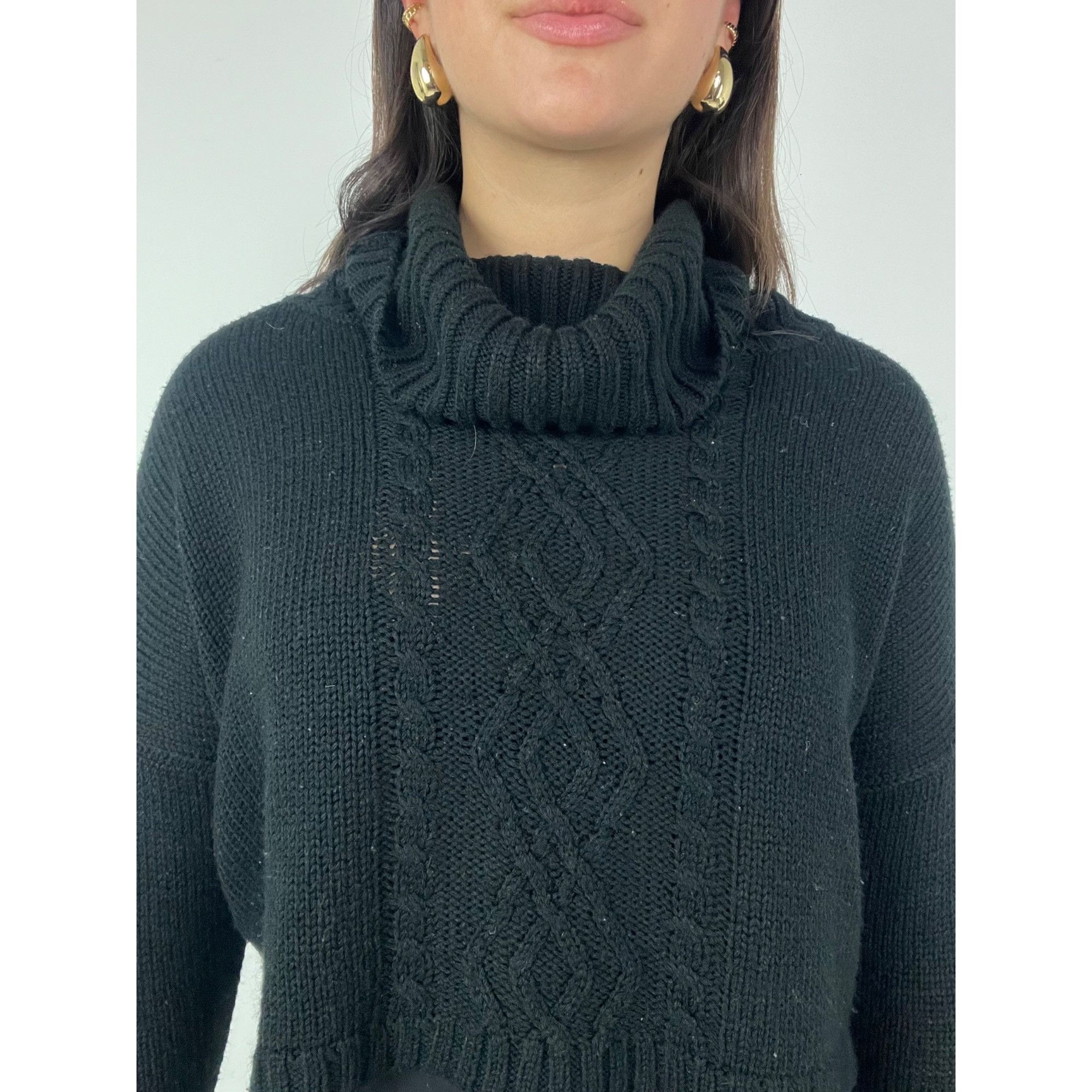 Other XS Black Cropped Turtleneck Size XS / US 0-2 / IT 36-38 - 7 Thumbnail