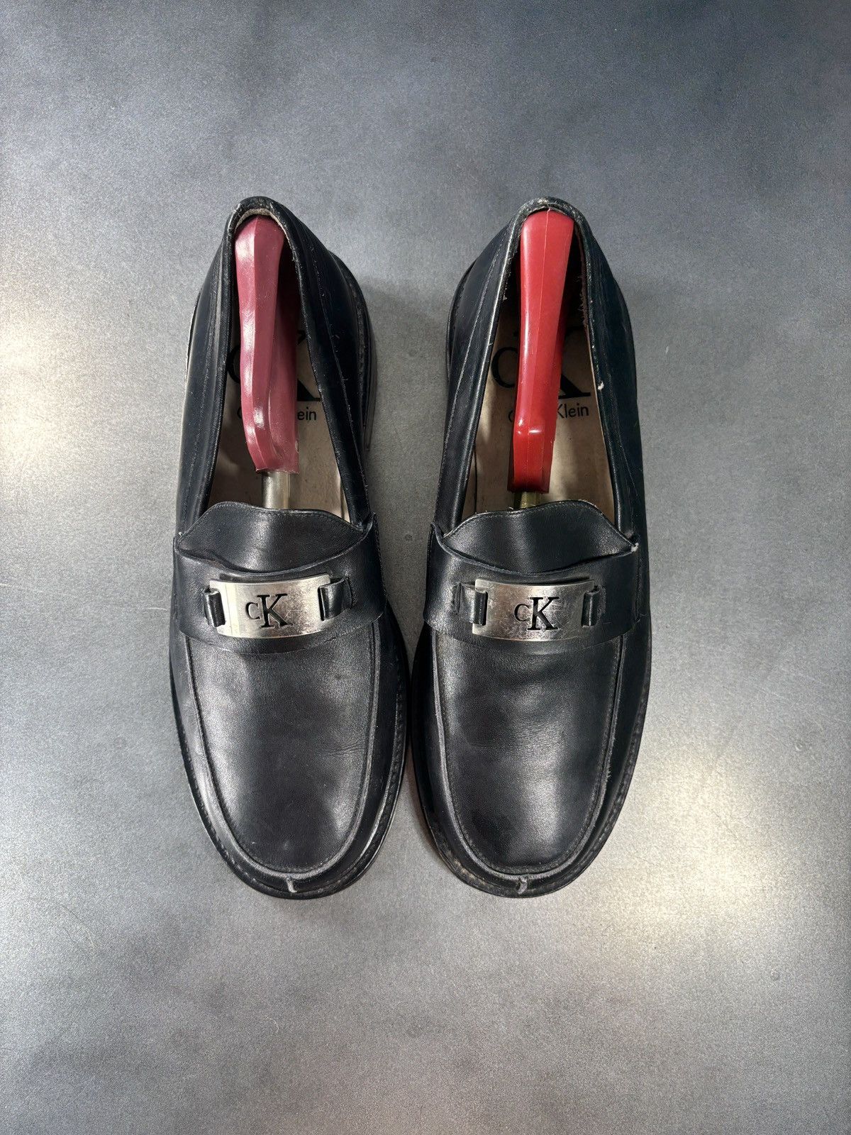 Calvin Klein Vintage Calvin Klein Loafers 1990s CK Made in Italy Leather Size US 9 / EU 42 - 3 Thumbnail