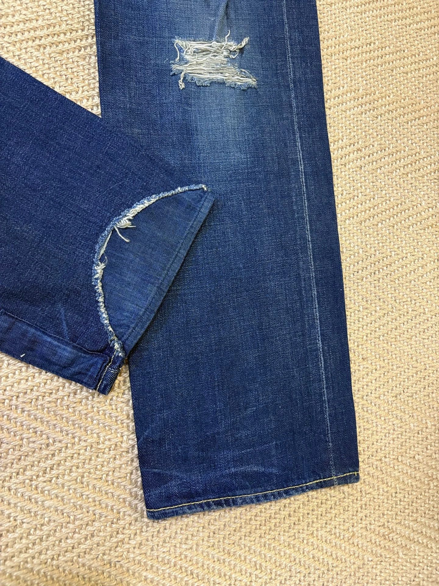 Bape BAPE TYPE2 DAMAGE DENIM ZOZO EXCLUSIVE WASHED PATCH JEANS S Size US 29 - 3 Thumbnail
