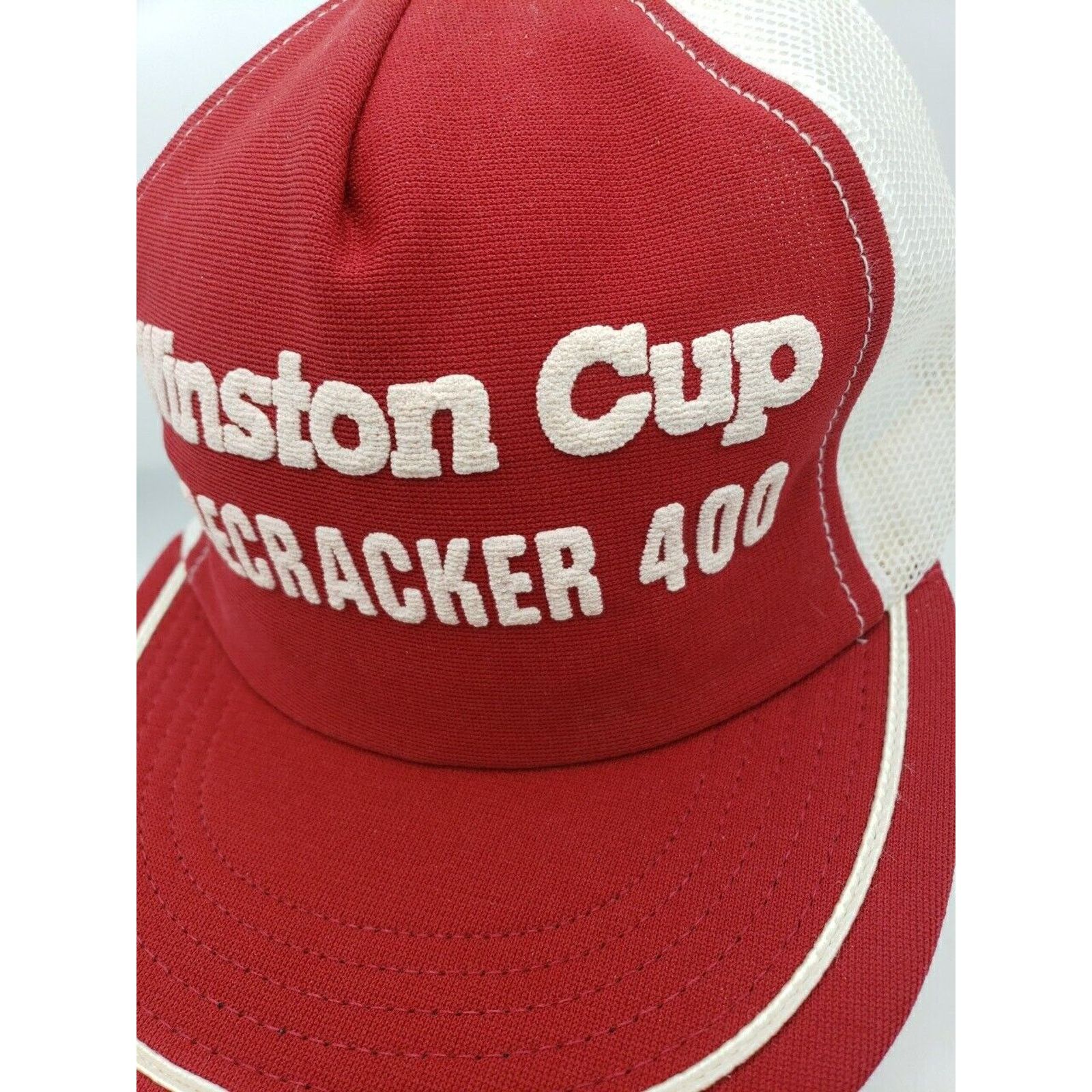 Other 70s 80s Winston Cup Firecracker 400 NASCAR Truckers Hat USA Size ONE SIZE - 3 Thumbnail