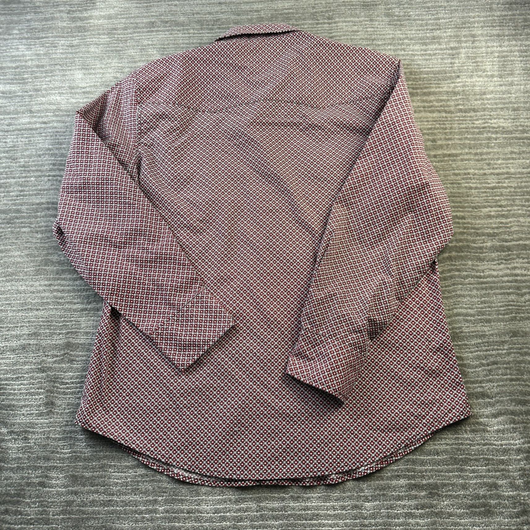 Wrangler VINTAGE Wrangler Wrancher Shirt Mens Large Red All Over Print Pearl Snap Western Size US L / EU 52-54 / 3 - 3 Thumbnail