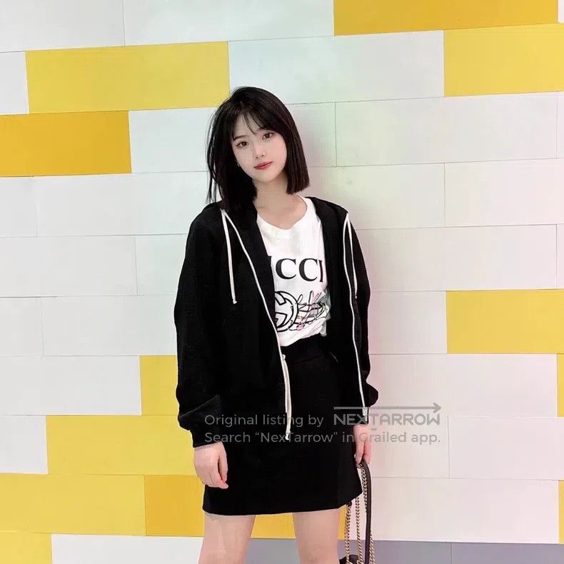 Gucci Gucci Black double G jacquard dark pattern full print hood Size XS / US 0-2 / IT 36-38 - 9 Thumbnail