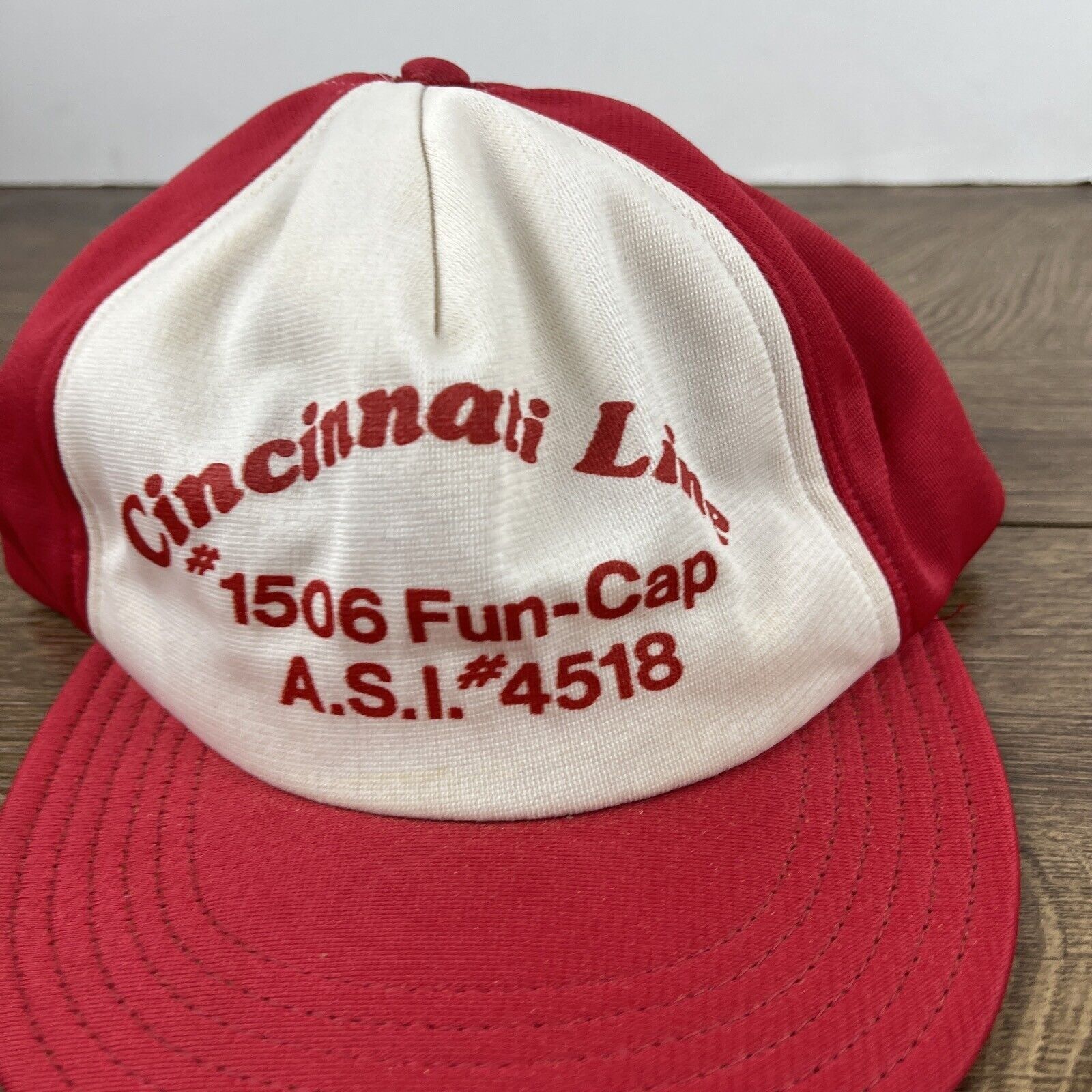 Other Cincinnati Line Hat Red Hat Adjustable Adult Size Hat Red Ca Size ONE SIZE - 5 Thumbnail