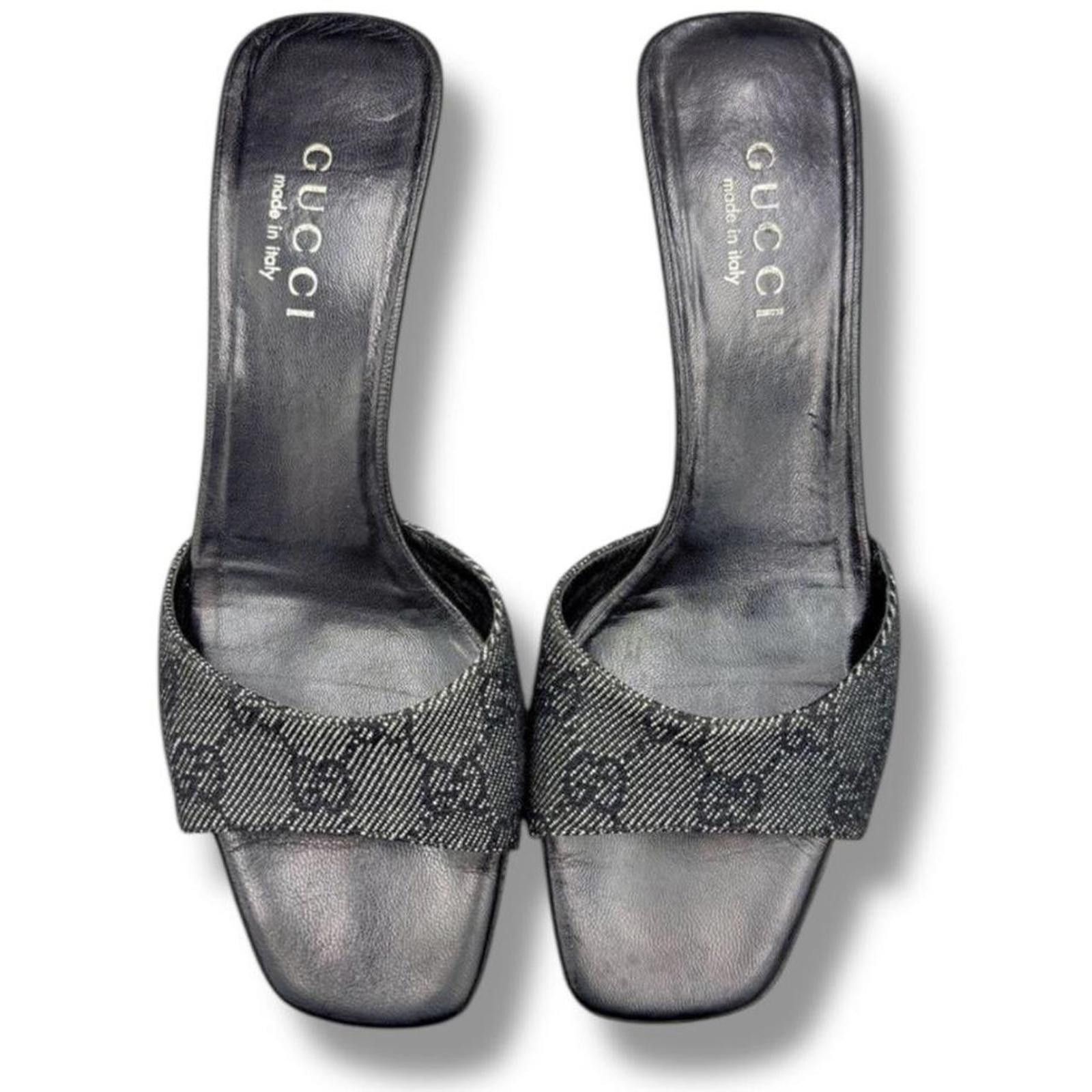 Gucci Gucci authentic preppy old money logo heels / sandals Size US 6.5 / IT 36.5 - 2 Thumbnail