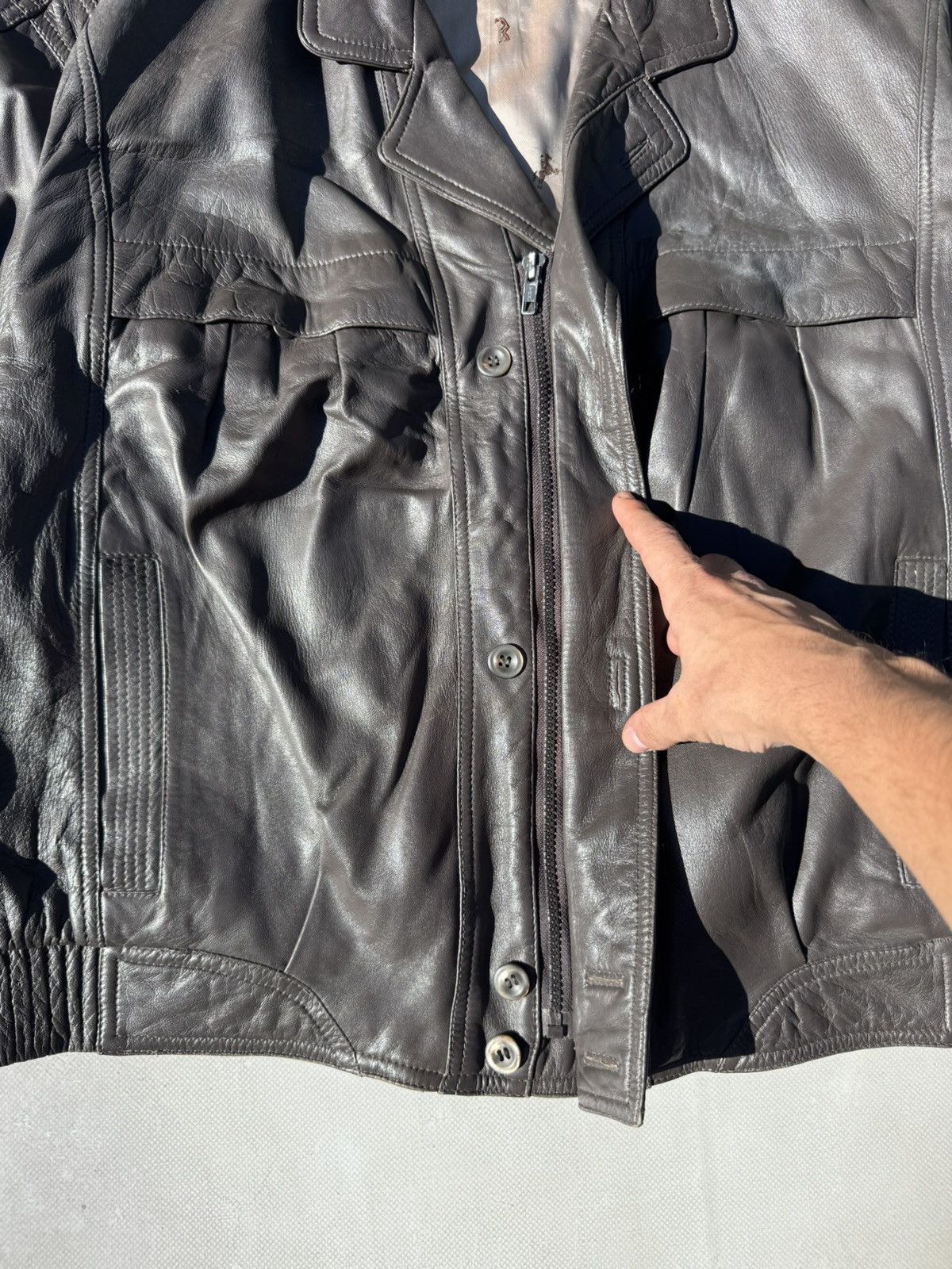 Leather Vintage Frey Leather Dark Brown Y2k Jacket Size US M / EU 48-50 / 2 - 4 Thumbnail