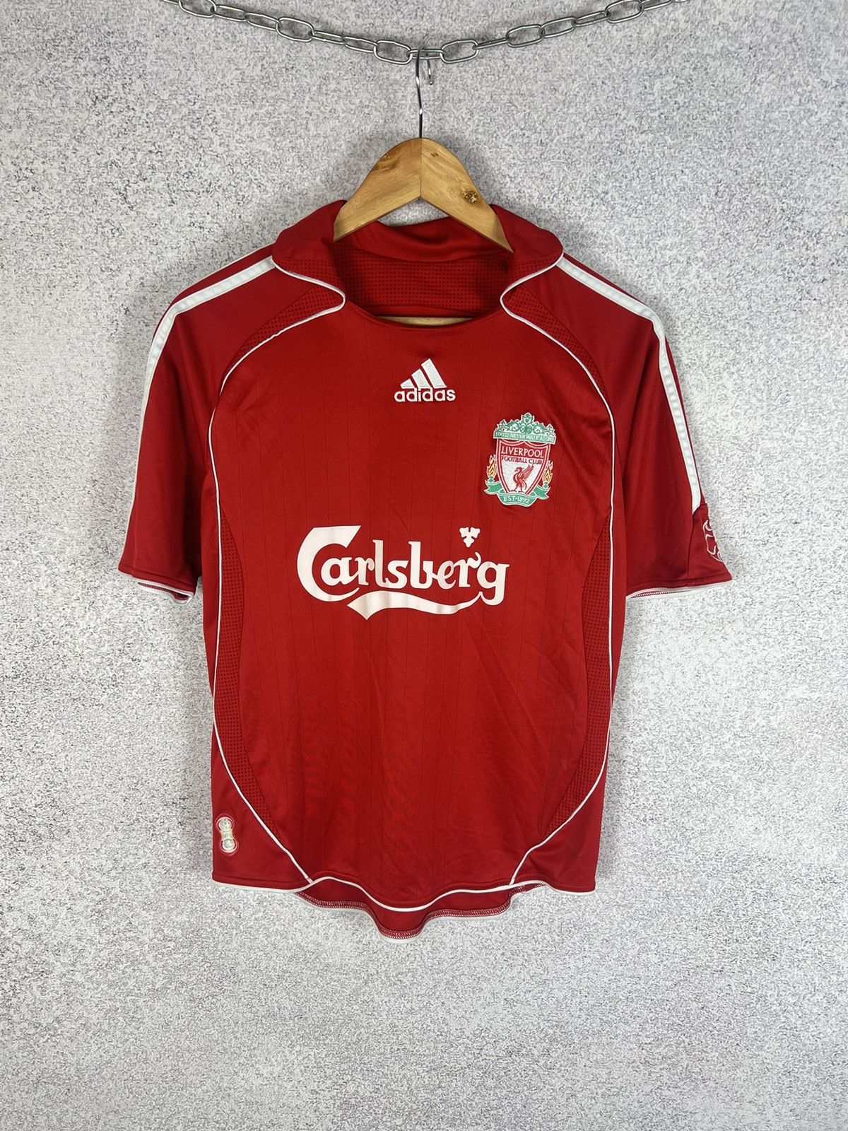 Vintage Vintage Adidas Liverpool 2006-2008 Riise Home Jersey Shirt Size US XS / EU 42 / 0 - 2 Thumbnail