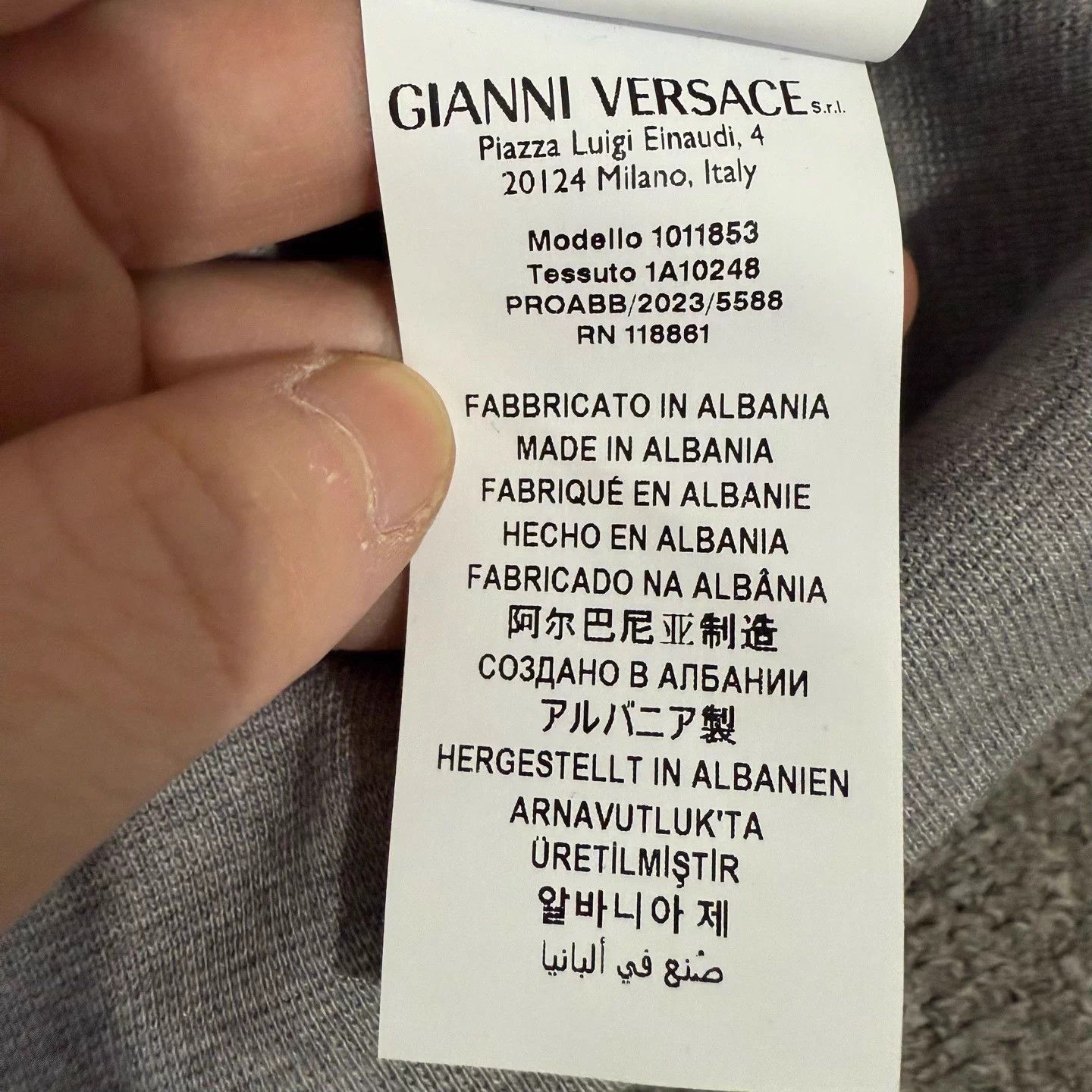 Versace Versace Medusa Gray 2XL Hoodie Size US XXL / EU 58 / 5 - 4 Thumbnail