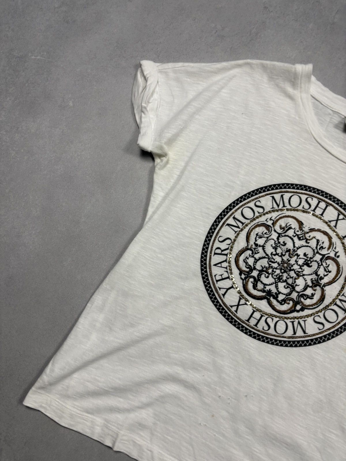 Other Mos Mosh T-Shirt S Distressed Graphic Studded Logo Tee Y2K Size S / US 4 / IT 40 - 3 Thumbnail