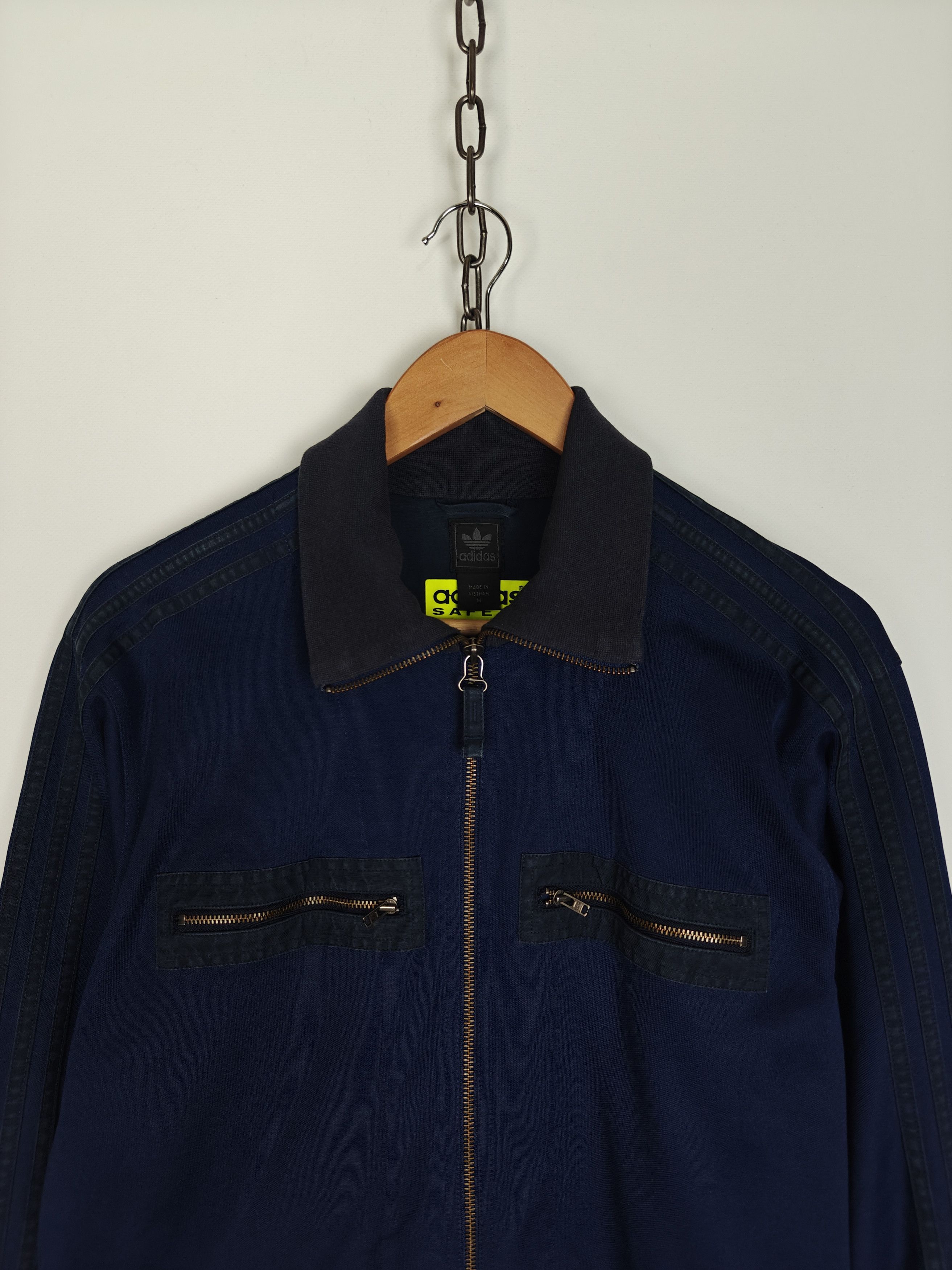 Adidas Adidas Safety Jacket Track Top Originals Casual Bomber 2005 Size US M / EU 48-50 / 2 - 2 Thumbnail