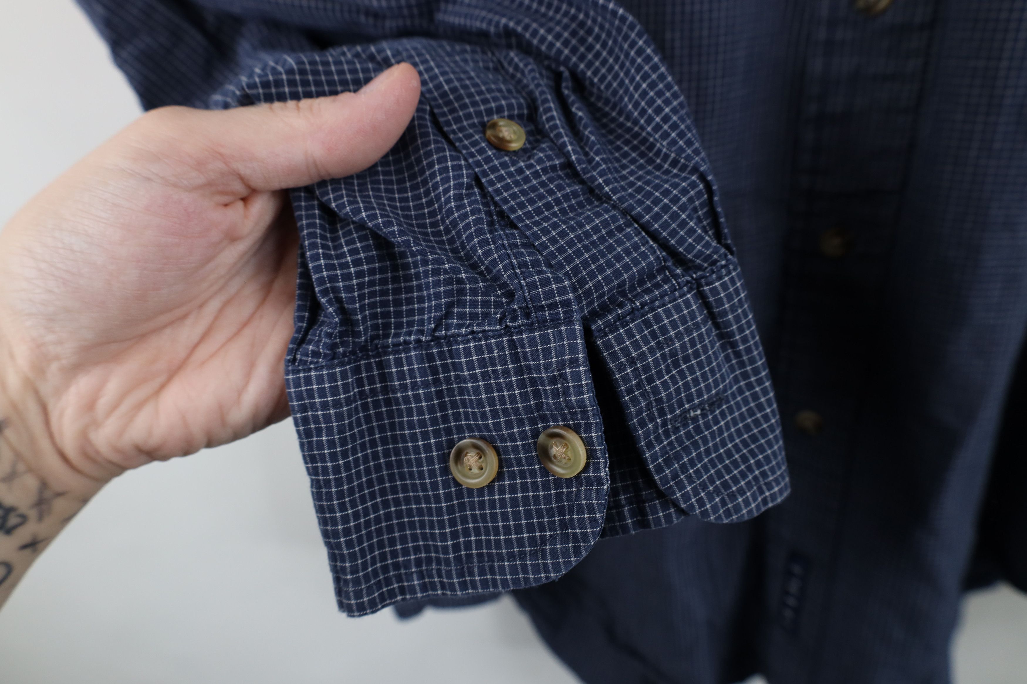 Vintage Vintage 90s Spell Notre Dame University Button Down Shirt Size US M / EU 48-50 / 2 - 7 Thumbnail