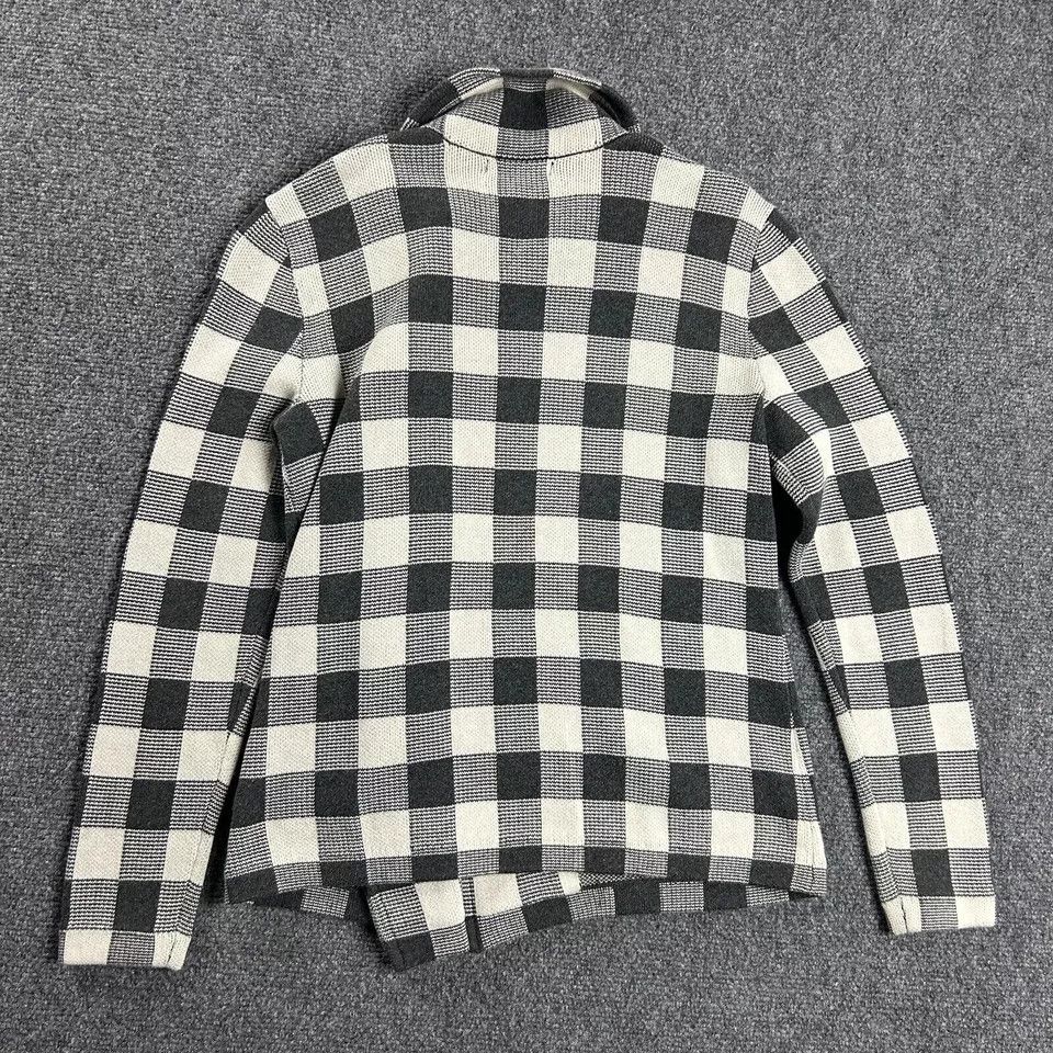Chaps Chaps Sweater Womens Small Check Knit Full Zip Collared Size S / US 4 / IT 40 - 5 Thumbnail