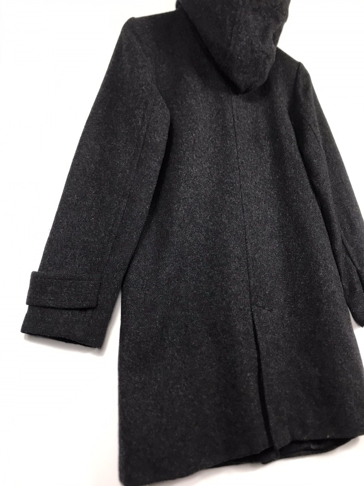 Designer × Japanese Brand × Vintage ⚡️Vintage A.O Wool Hooded Button Long Jacket Size XS / US 0-2 / IT 36-38 - 13 Thumbnail