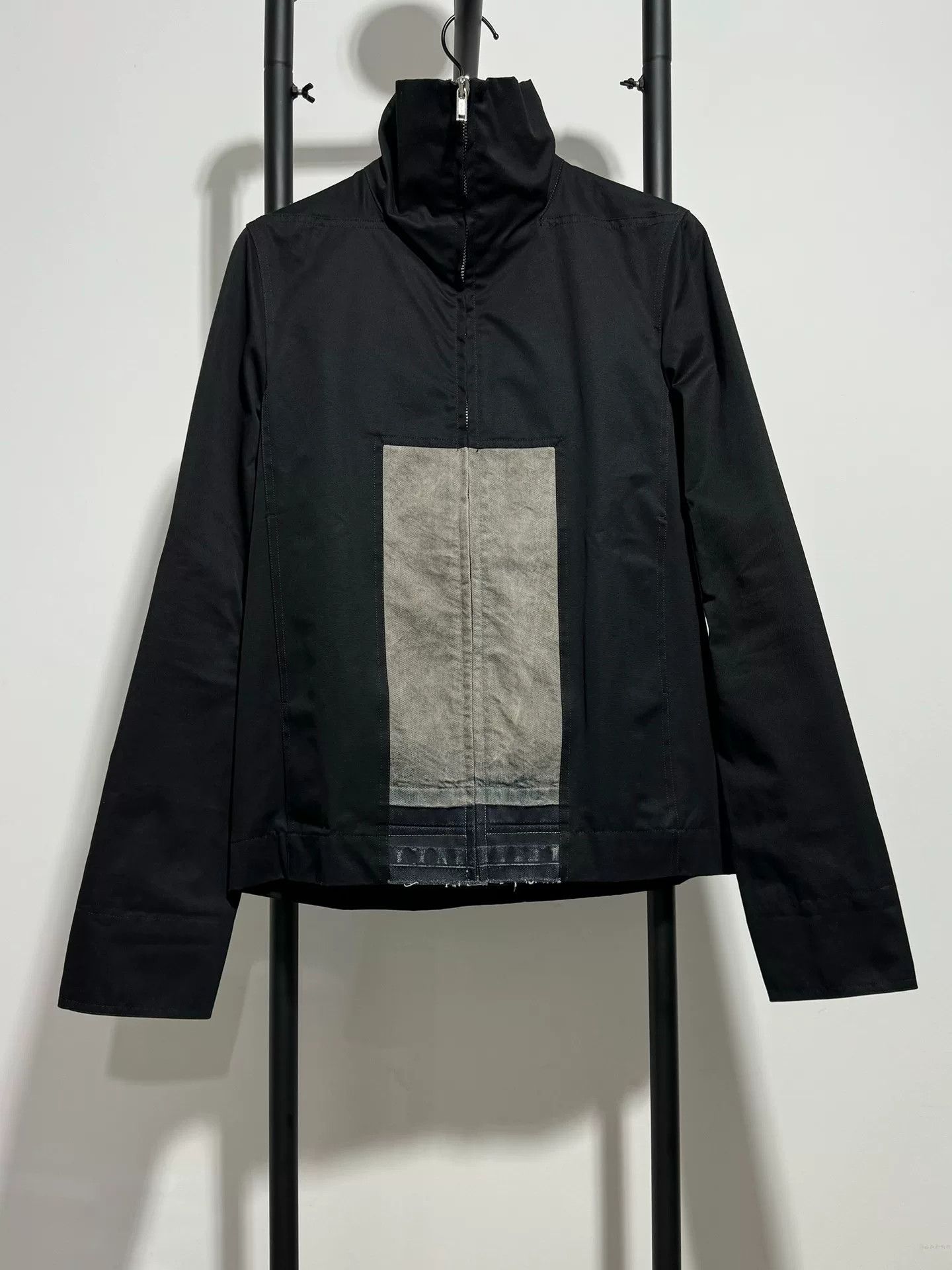 Rick Owens rick owens black jacket with gray panel Size US M / EU 48-50 / 2 - 1 Thumbnail