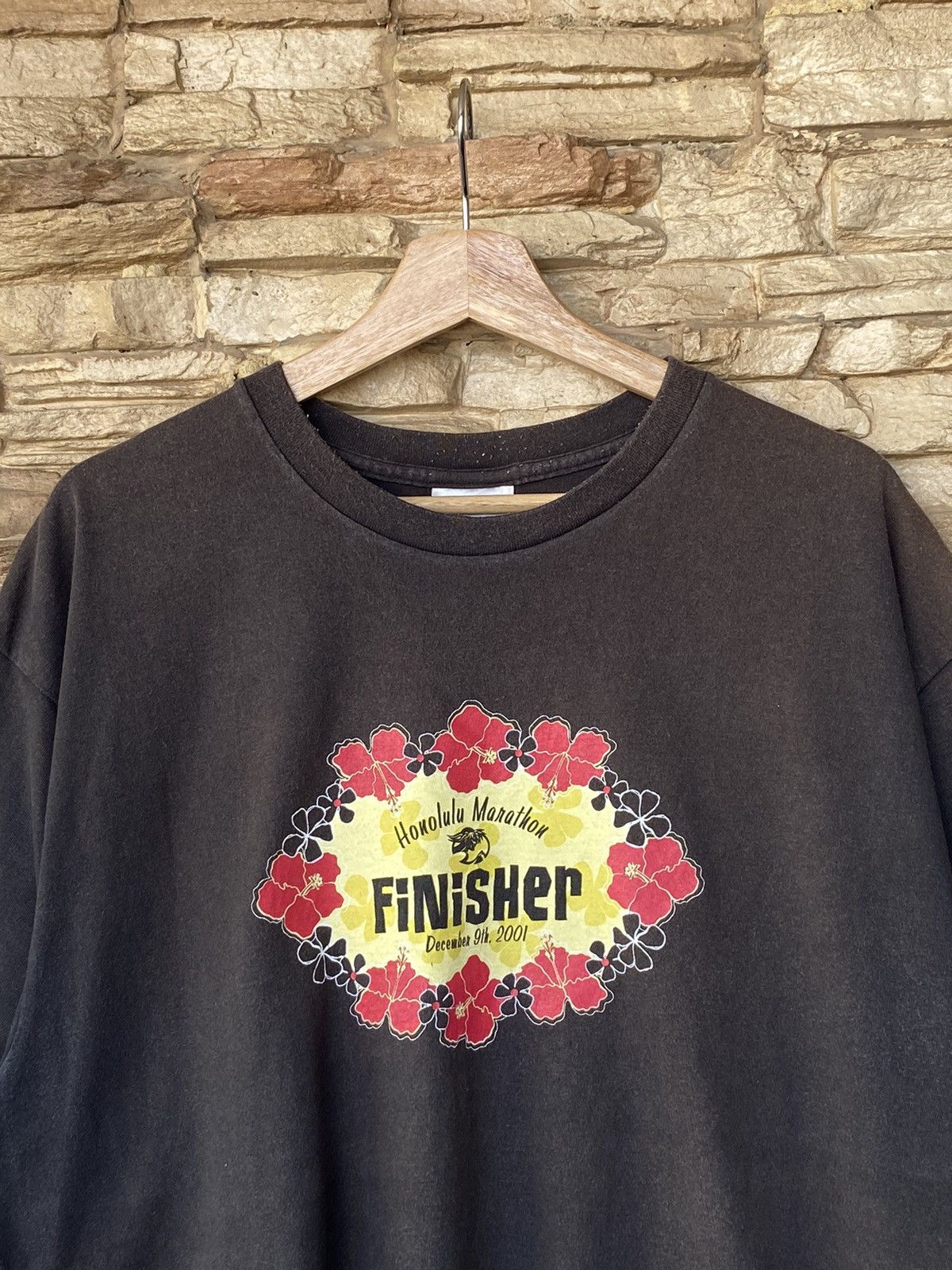 Vintage 2001 Vintage Nike Finisher Honolulu Marathon Tees Size US L / EU 52-54 / 3 - 4 Thumbnail