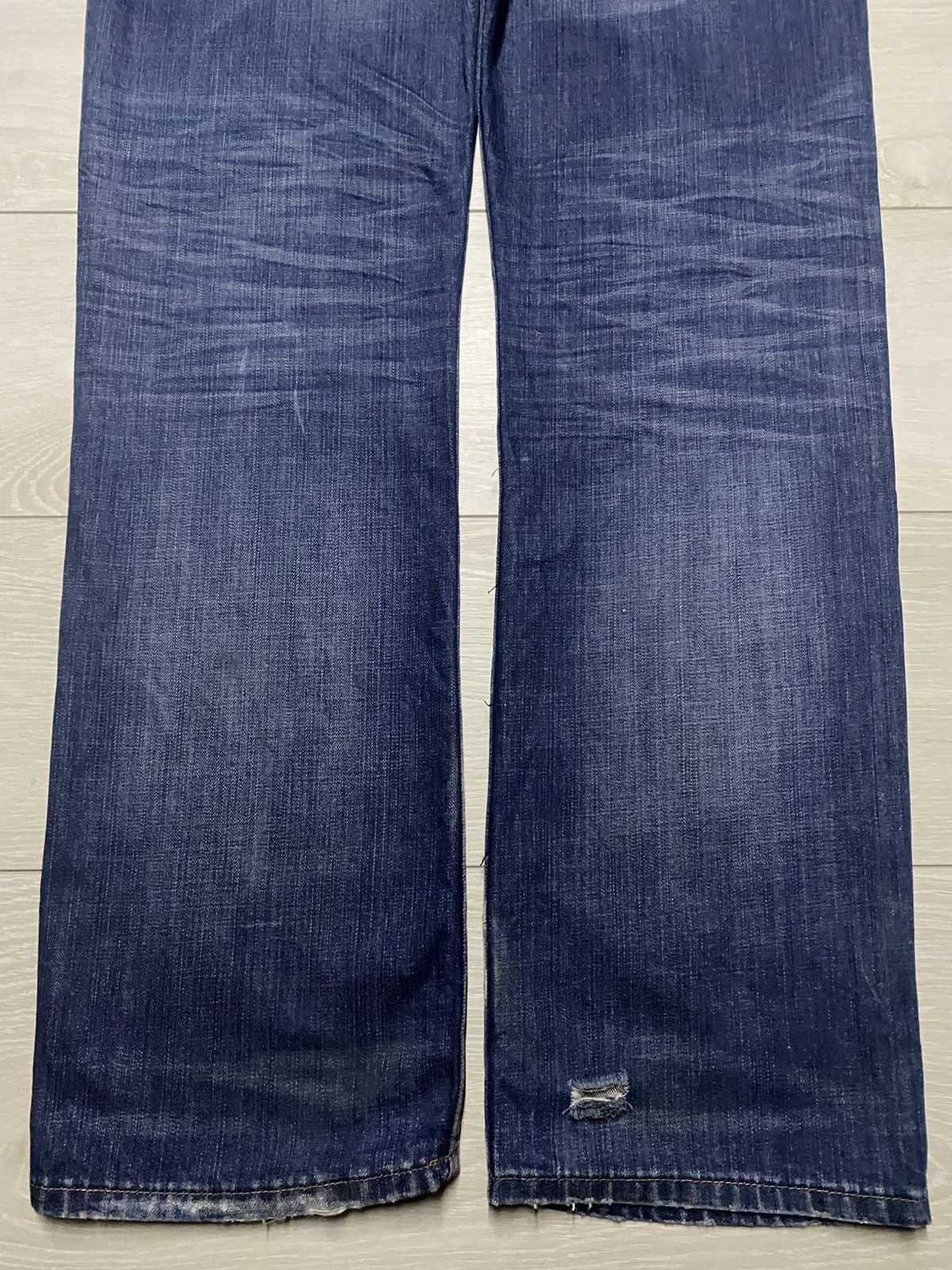 Lee × Vivienne Westwood Vintage Lee Cooper Whisker Faded Wash Distressed Jeans Size US 38 / EU 54 - 6 Thumbnail