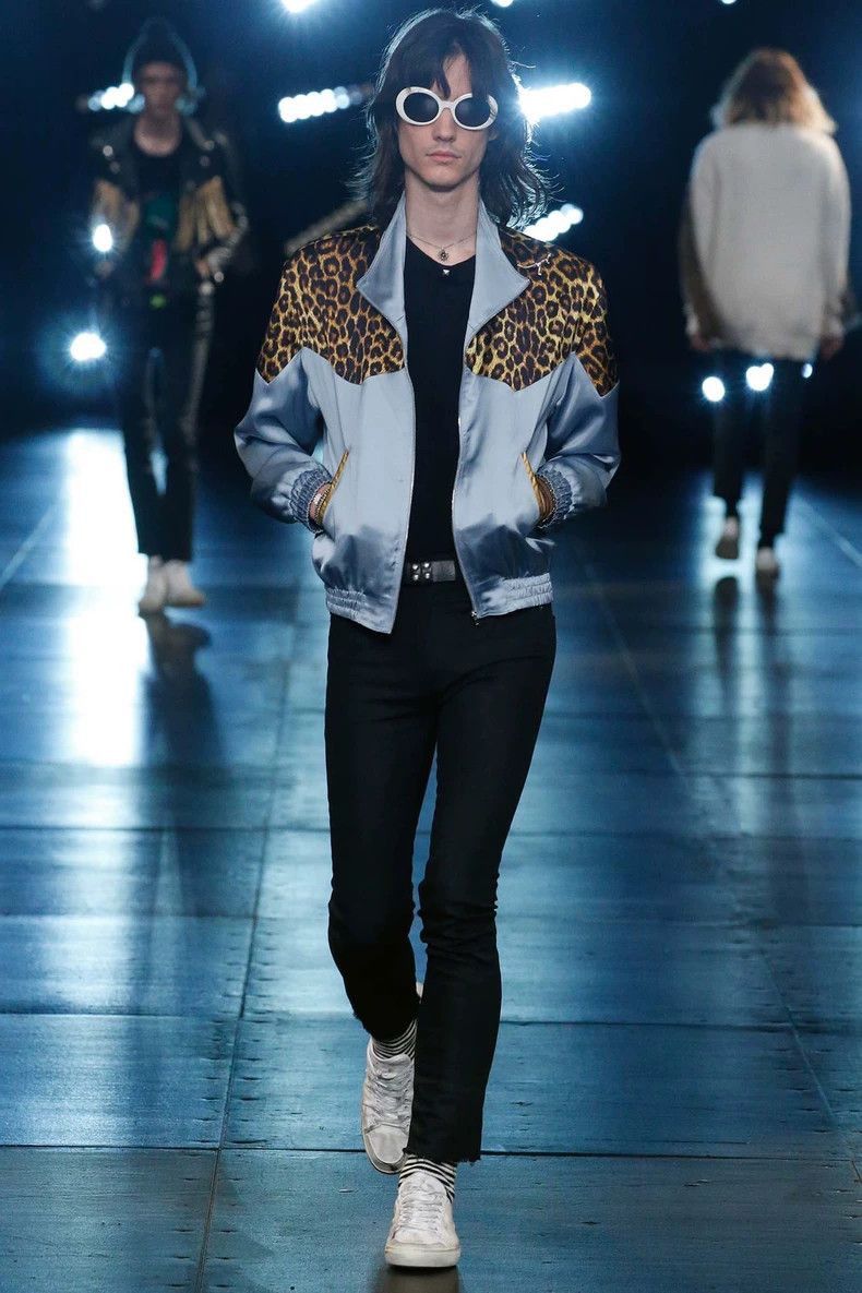Saint Laurent Paris Saint Laurent Paris Leopard print spliced silk jacket-2506 Size US S / EU 44-46 / 1 - 6 Thumbnail