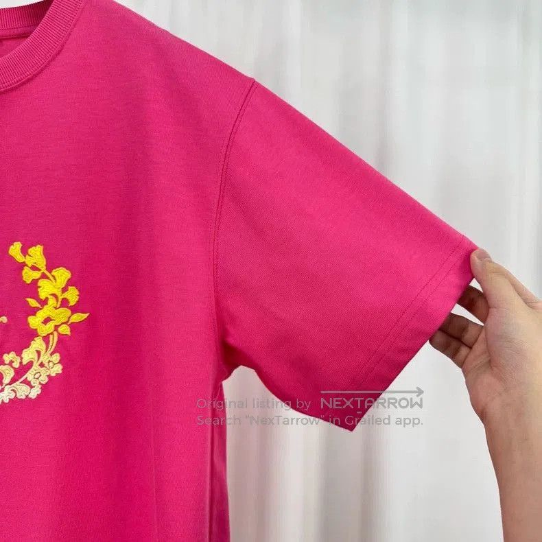 Dior Dior Embroidered Floral Short Sleeve Tee. Size US L / EU 52-54 / 3 - 4 Thumbnail