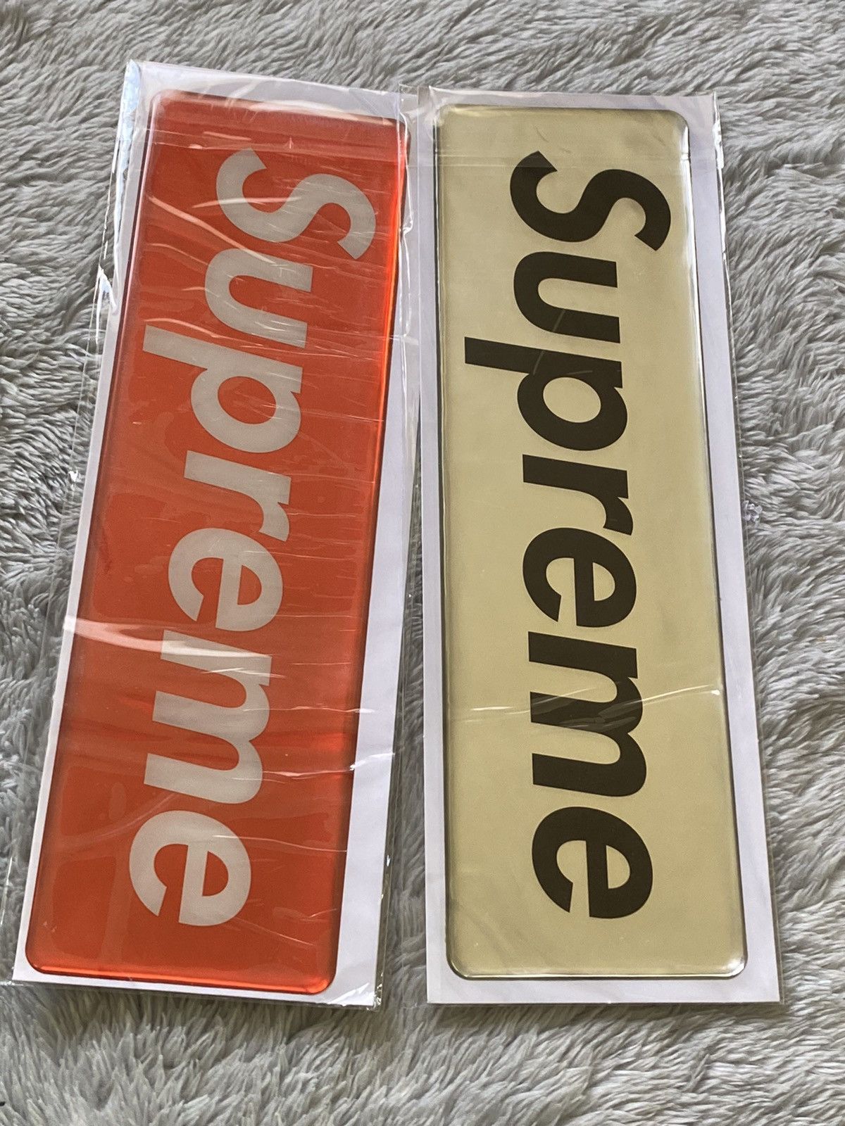 Supreme Supreme box logo sticker set of 2 plastic authentic Size ONE SIZE - 5 Thumbnail