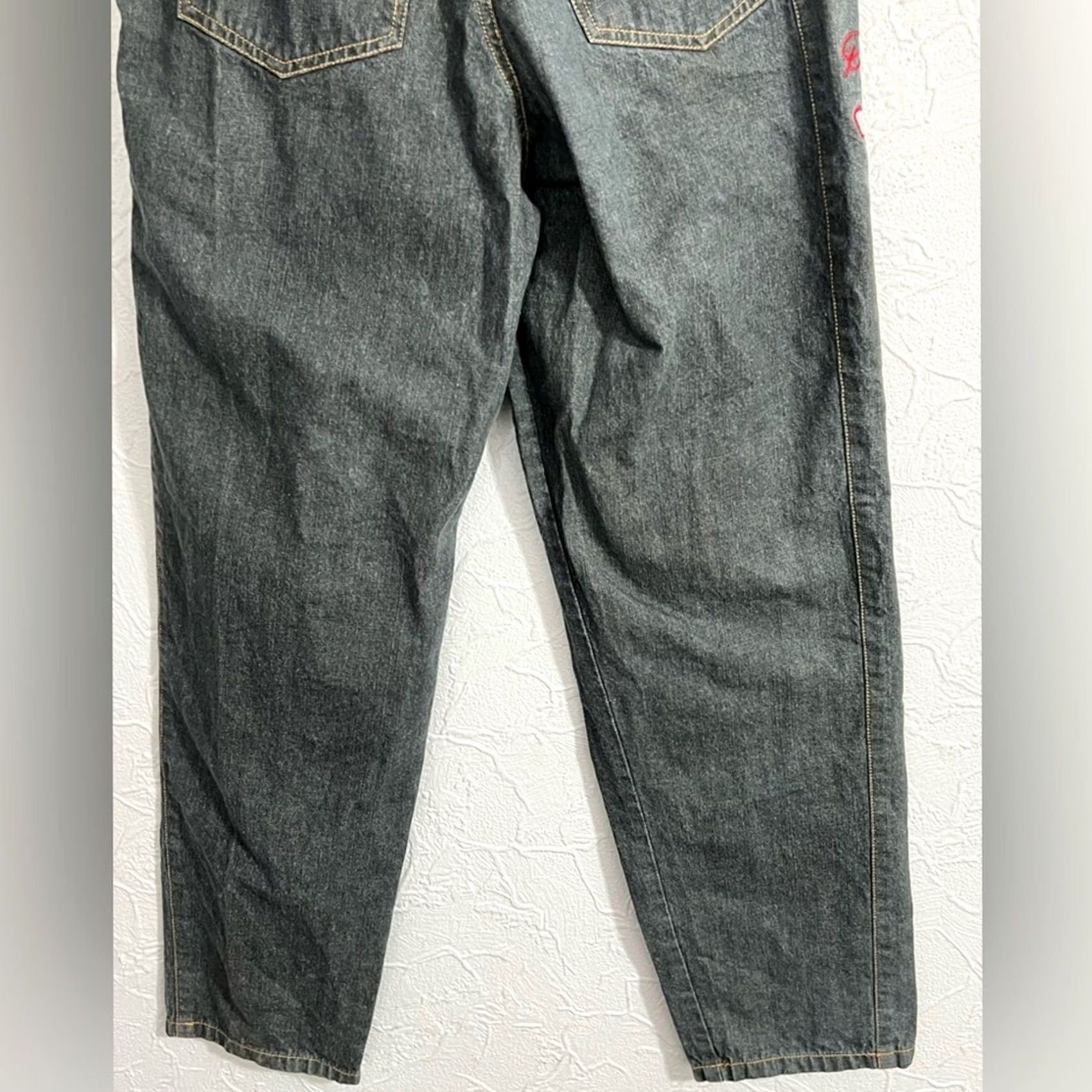 JH Design JH Racing Collection Y2M Denim Jeans Wide-Leg 34x33 Black Mens Regular Size 34 RARE Size US 34 / EU 50 - 7 Thumbnail