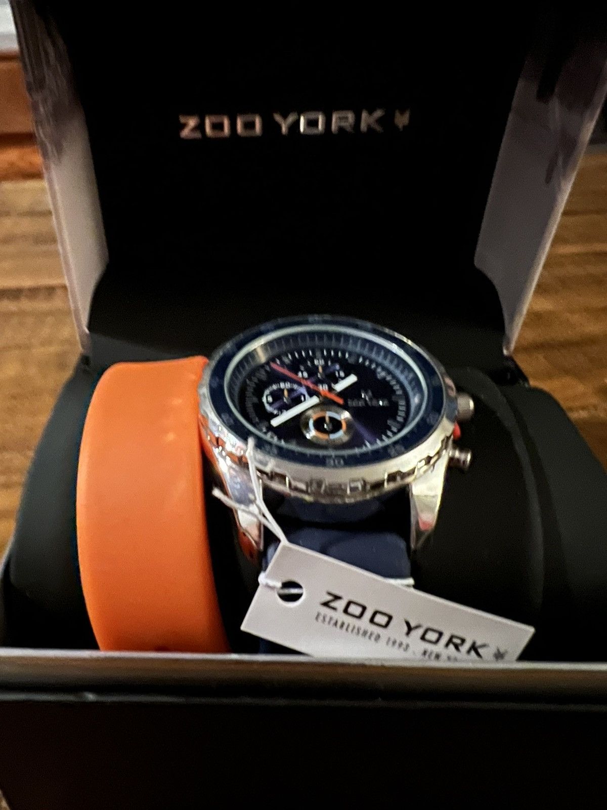 Zoo York Navy Analog Watch 3 bands