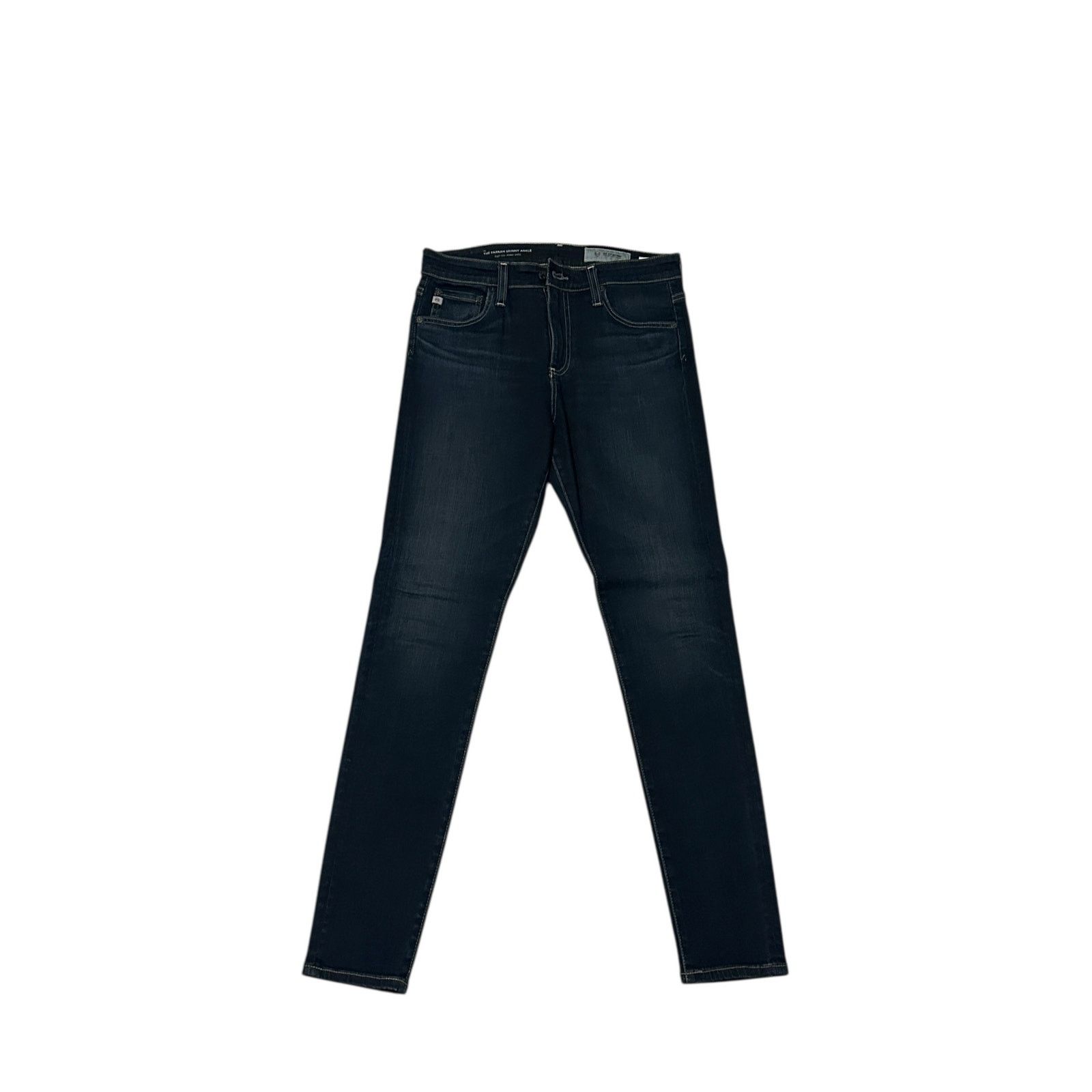 AG Adriano Goldschmied AG Women's 27R Blue Farrah High Rise Skinny Ankle Jeans Size 27" / US 4 / IT 40 - 2 Thumbnail