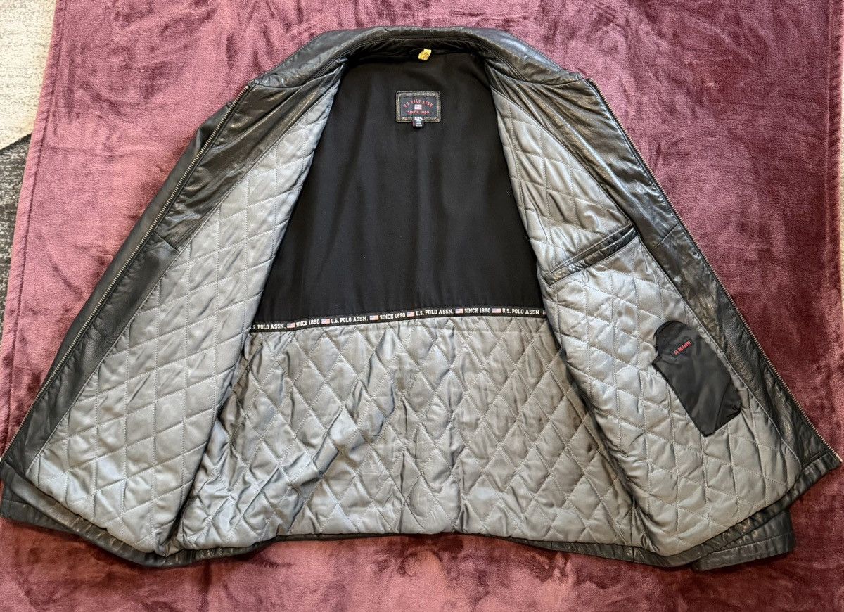 U.S. Polo Assn. Us Polo Assn Vintage Lether Jacket Size US XXL / EU 58 / 5 - 3 Thumbnail