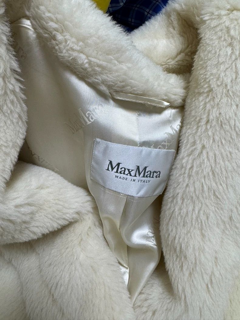 Max Mara Max Mara Teddy Bear White Coat Size S / US 4 / IT 40 - 4 Thumbnail