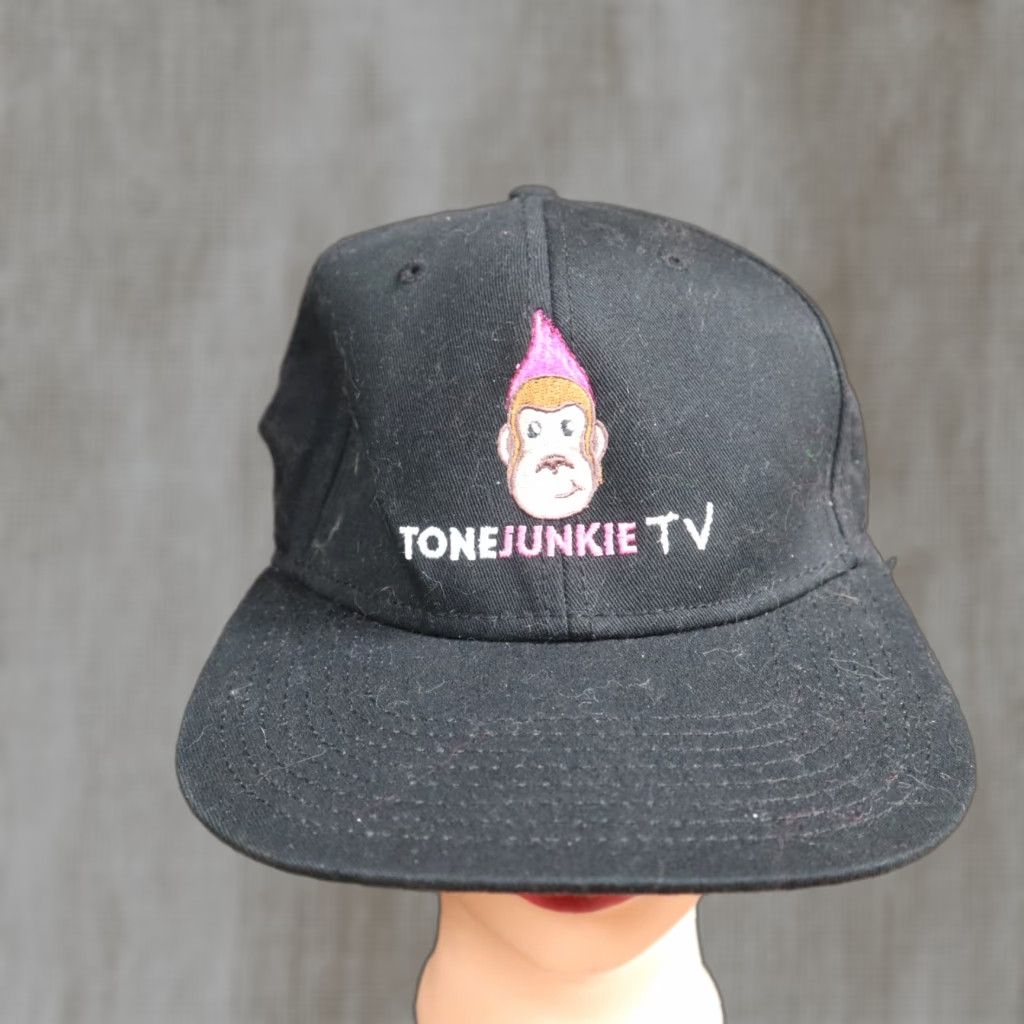 Vintage Nike Hat Adult Adjustable Baseball Cap Black Tone Junkie TV Monkey Cap Size ONE SIZE - 1 Thumbnail