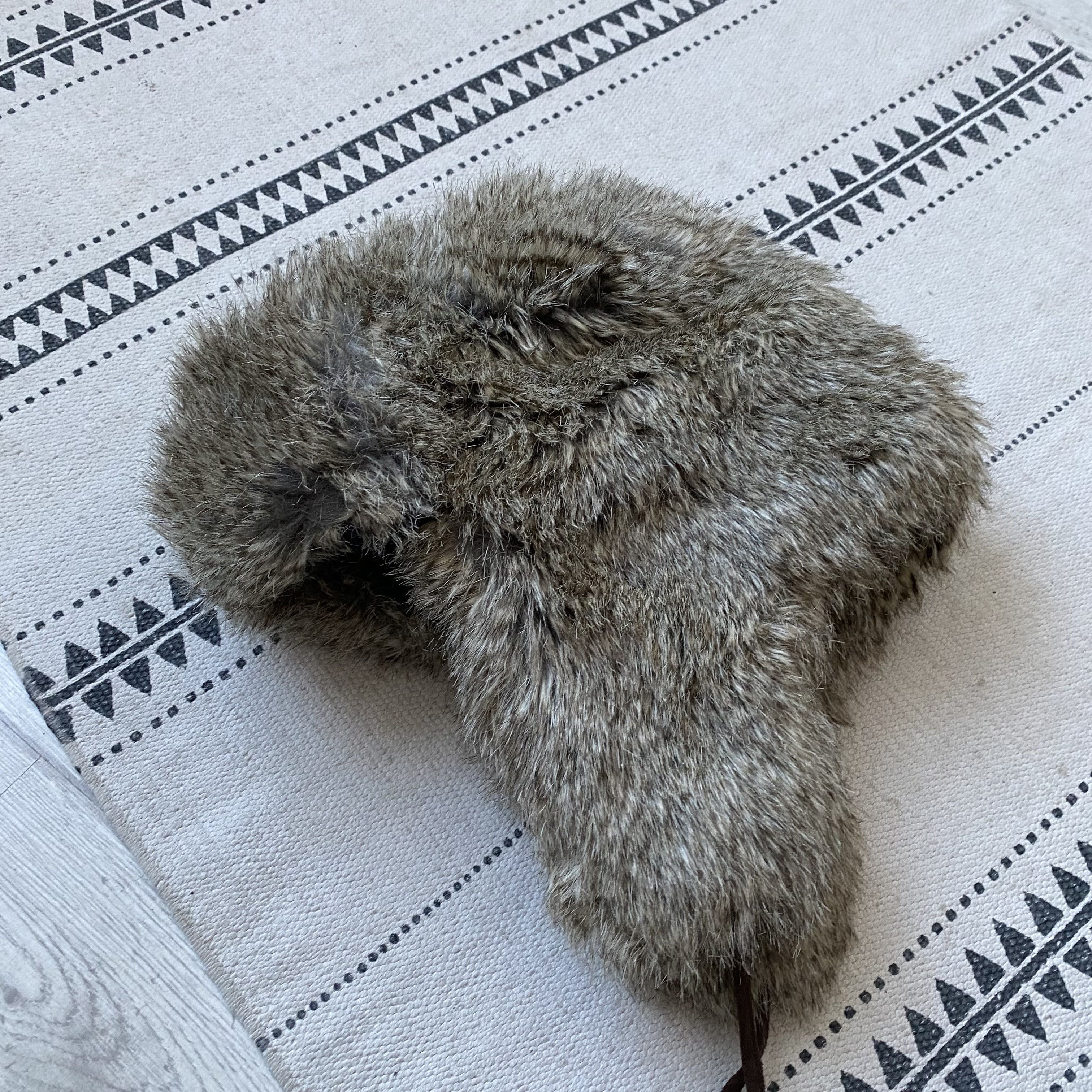 If Six Was Nine Vintage Y2K Faux Fur Ushanka Fuzzy Warm Trapper Hat Size ONE SIZE - 6 Thumbnail