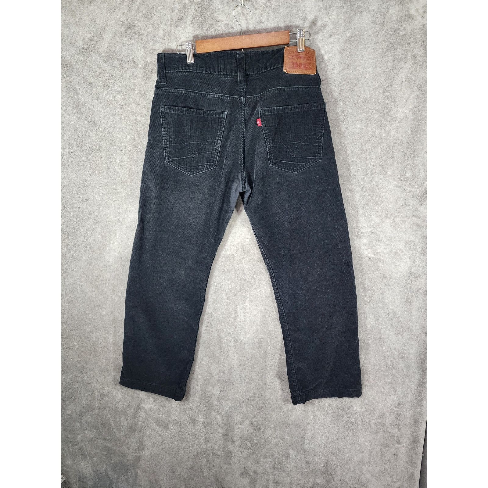 Levi's Levi's 549 Men's Corduroy Pants 34x30 Black Low Loose Fit Size US 34 / EU 50 - 2 Thumbnail